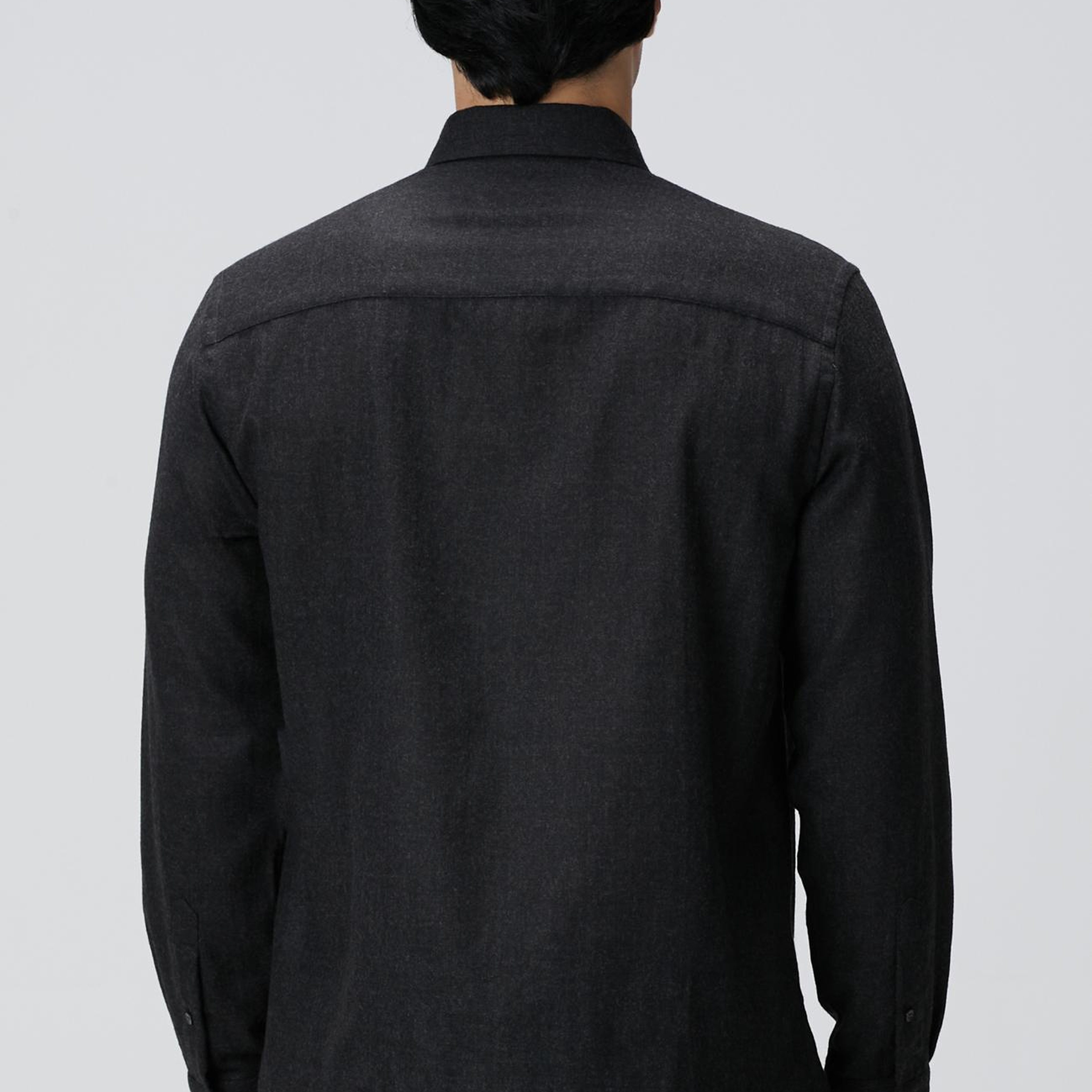 Network Erkek Antrasit Diyagonal Yün Karışımlı Gömlek