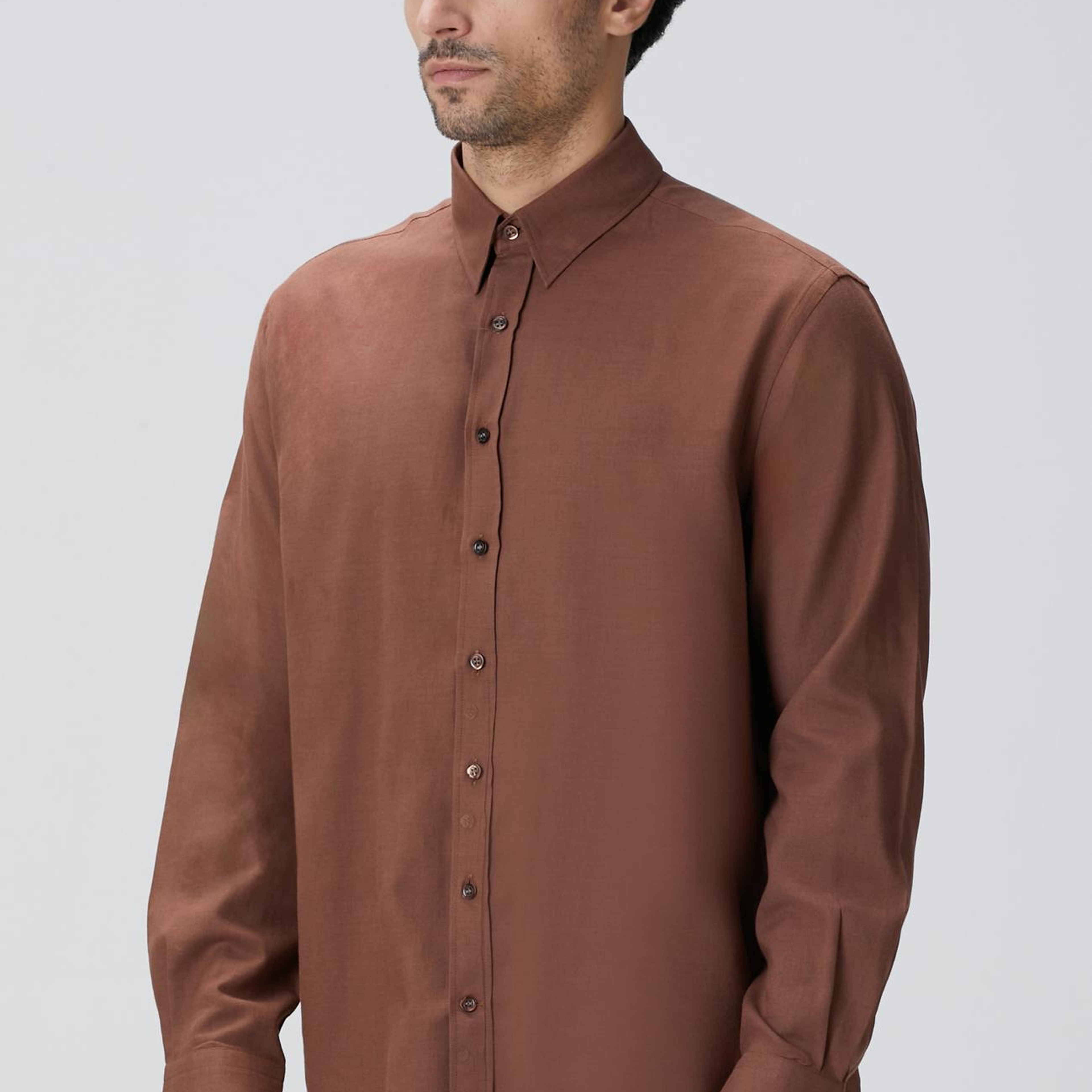 Network Erkek Kiremit Flanel Gömlek