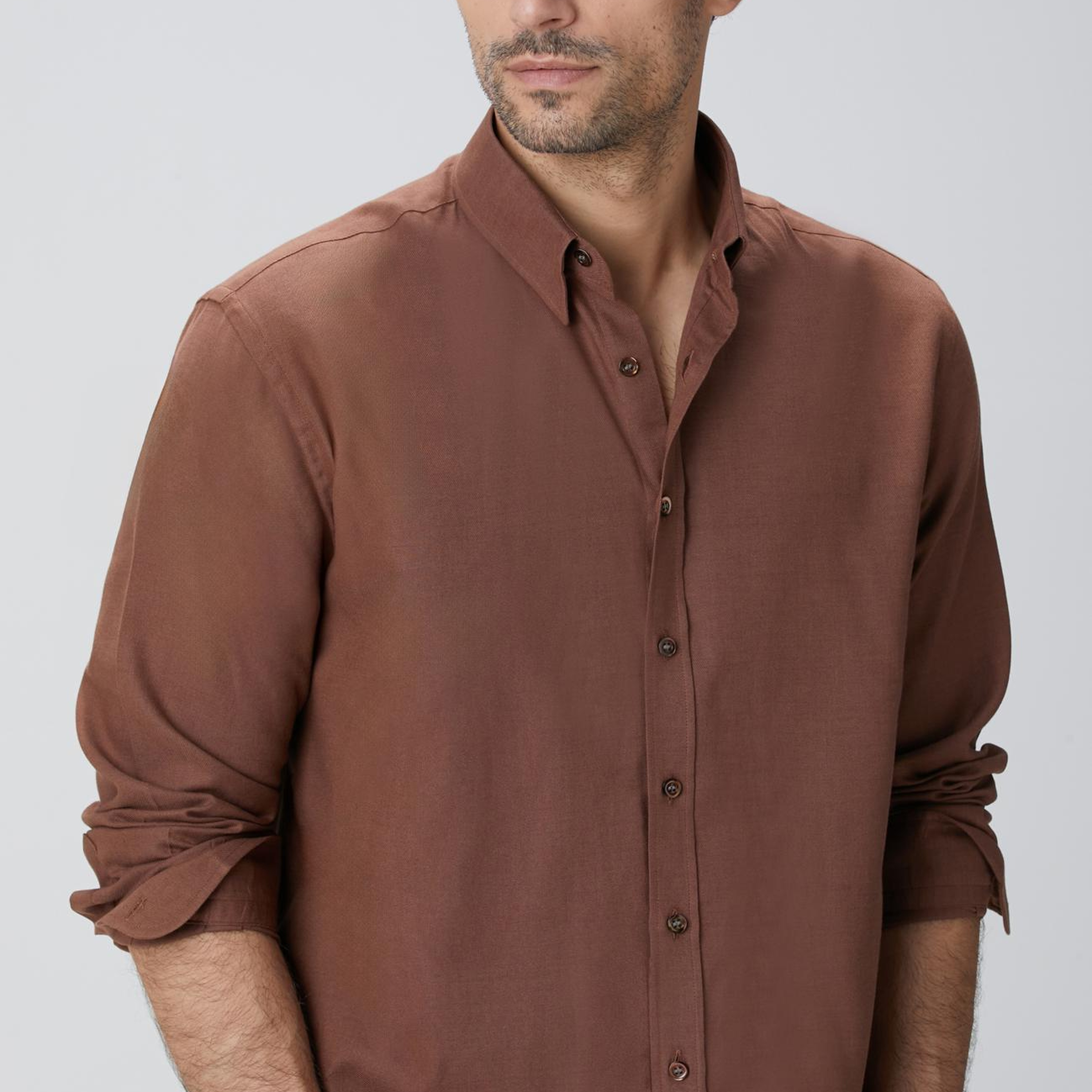 Network Erkek Kiremit Flanel Gömlek