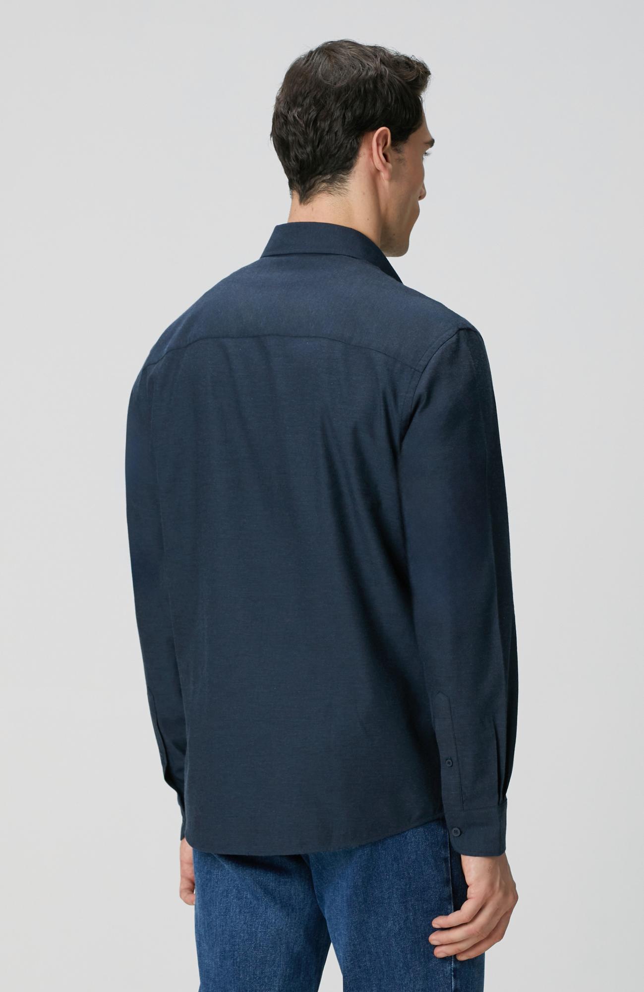 Network Erkek Lacivert Flanel Gömlek
