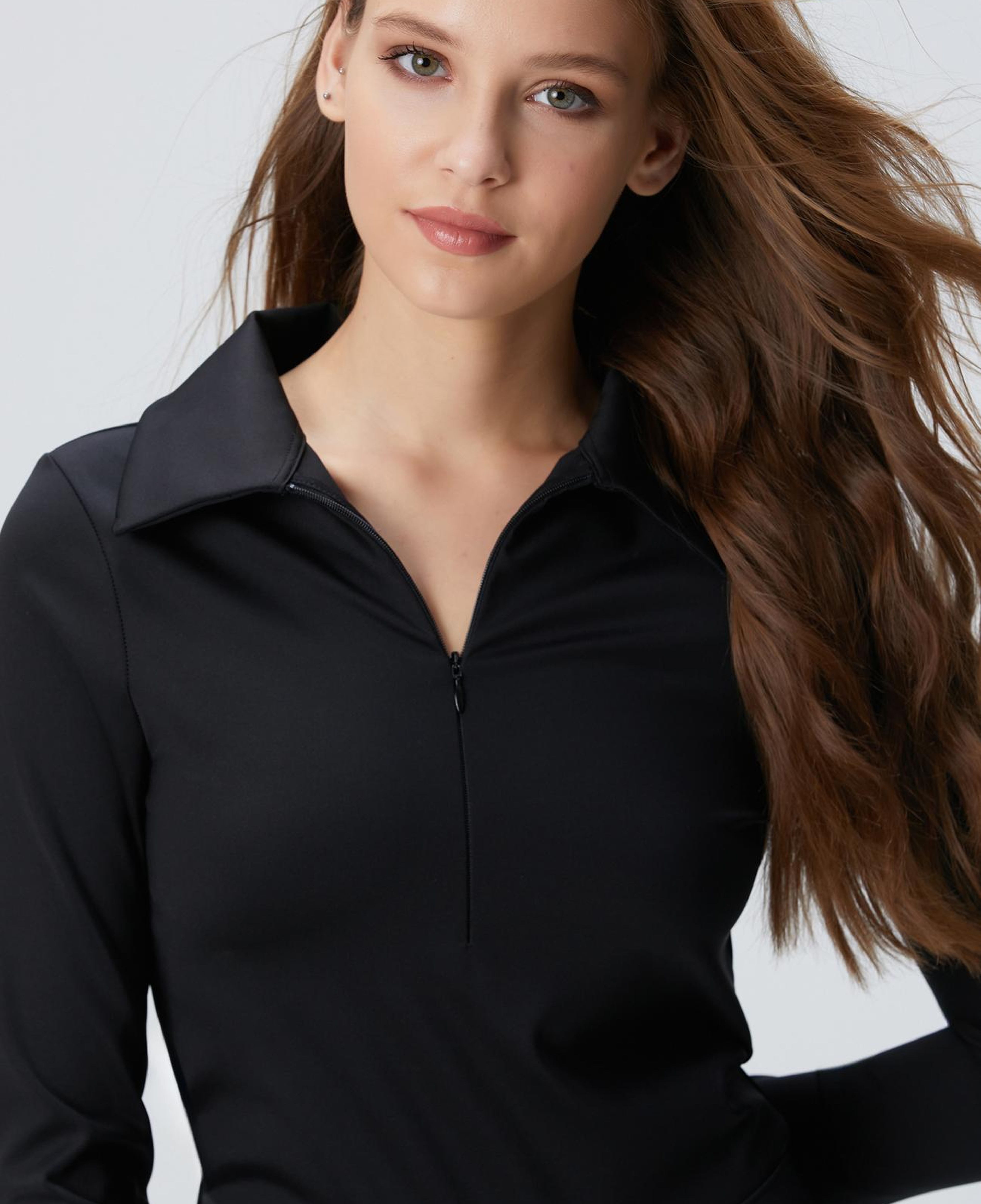 Network Kadın N-Tech Siyah Örme Bluz