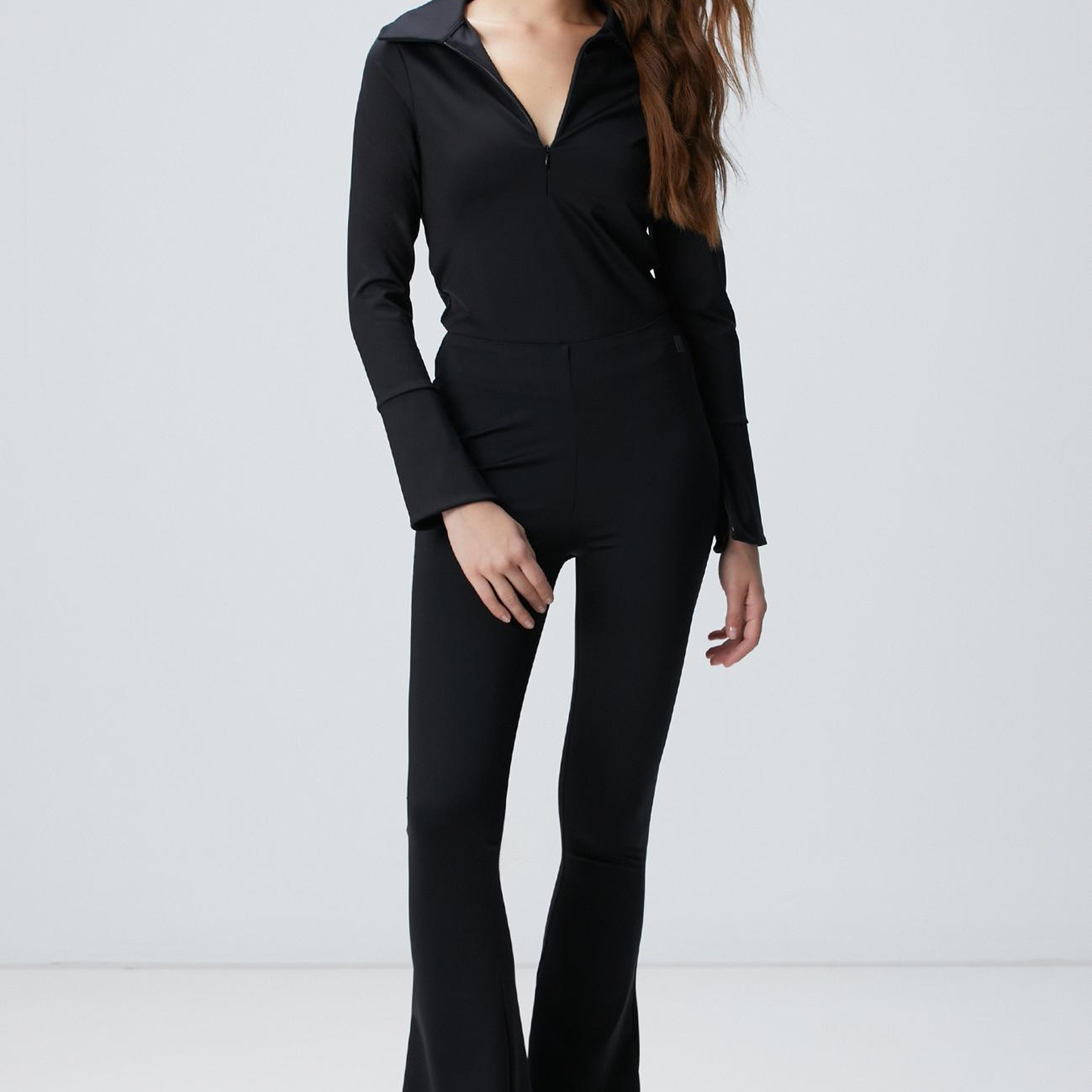 Network Kadın N-Tech Siyah Örme Bluz