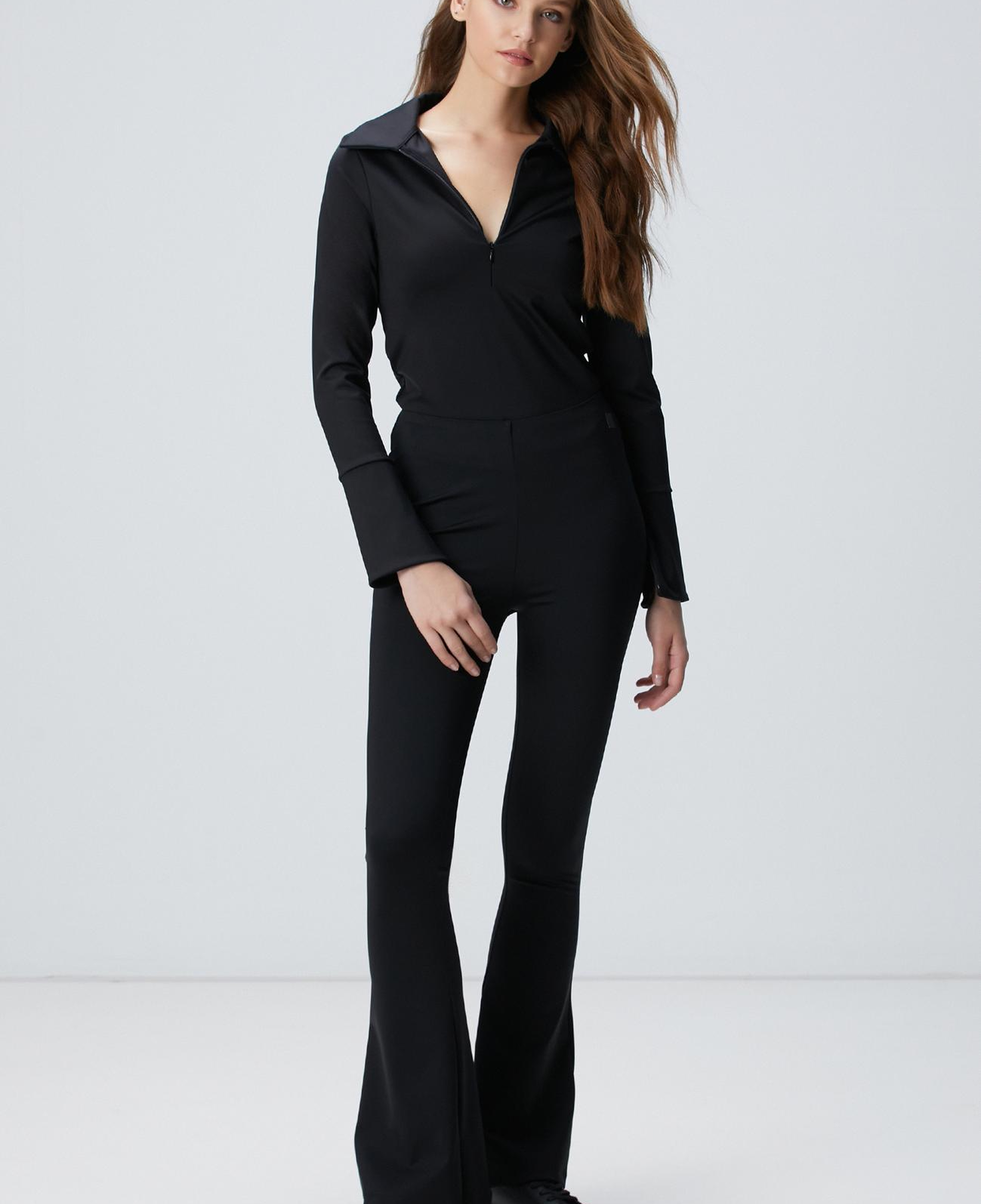 Network Kadın N-Tech Siyah Örme Bluz