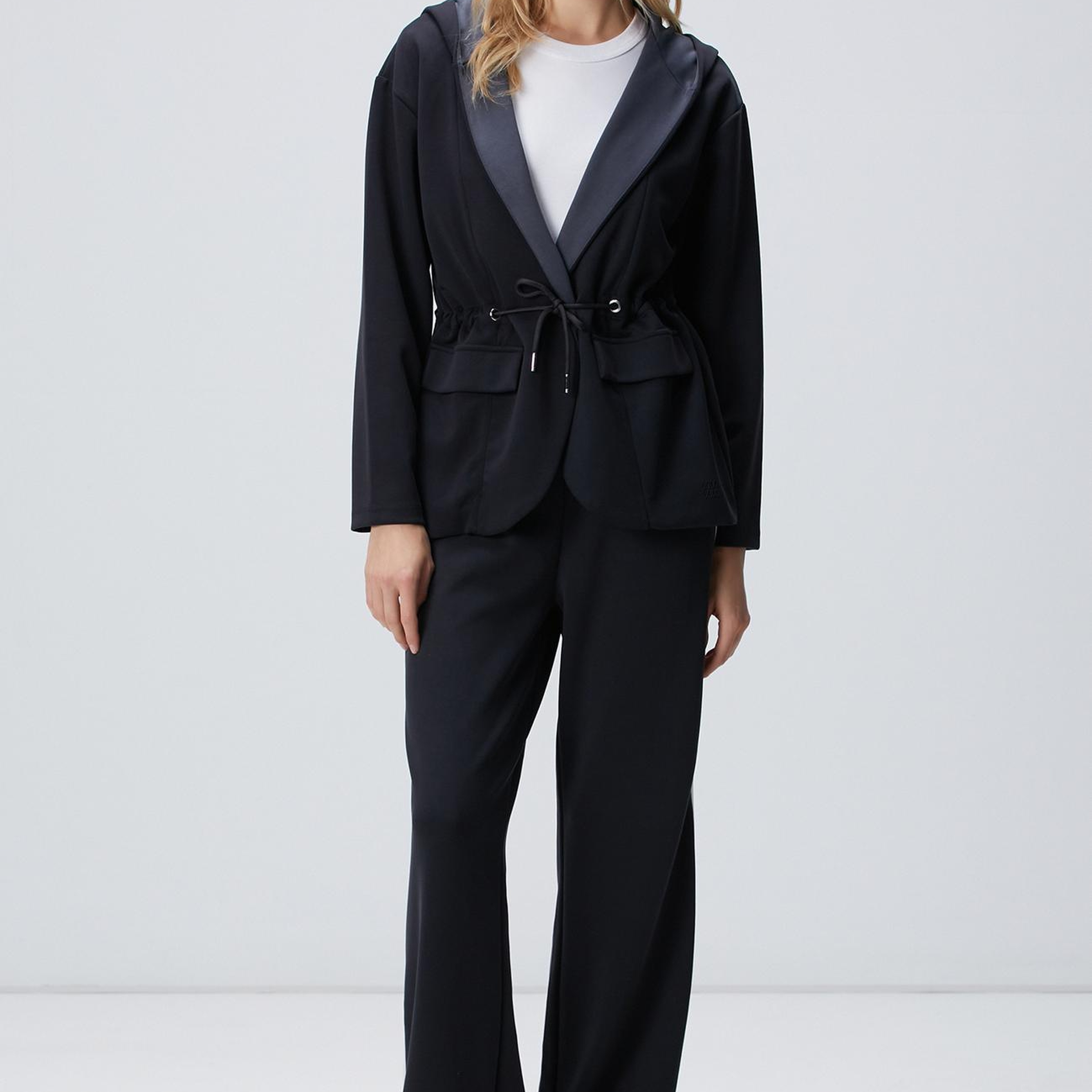 Network Kadın Siyah Antrasit Ceket