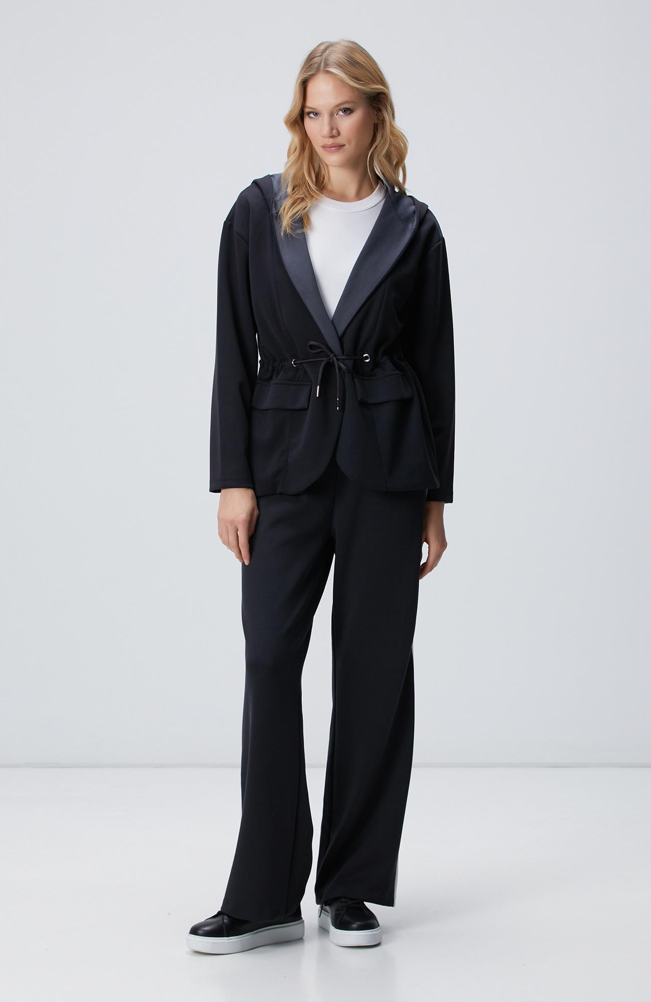 Network Kadın Siyah Antrasit Ceket