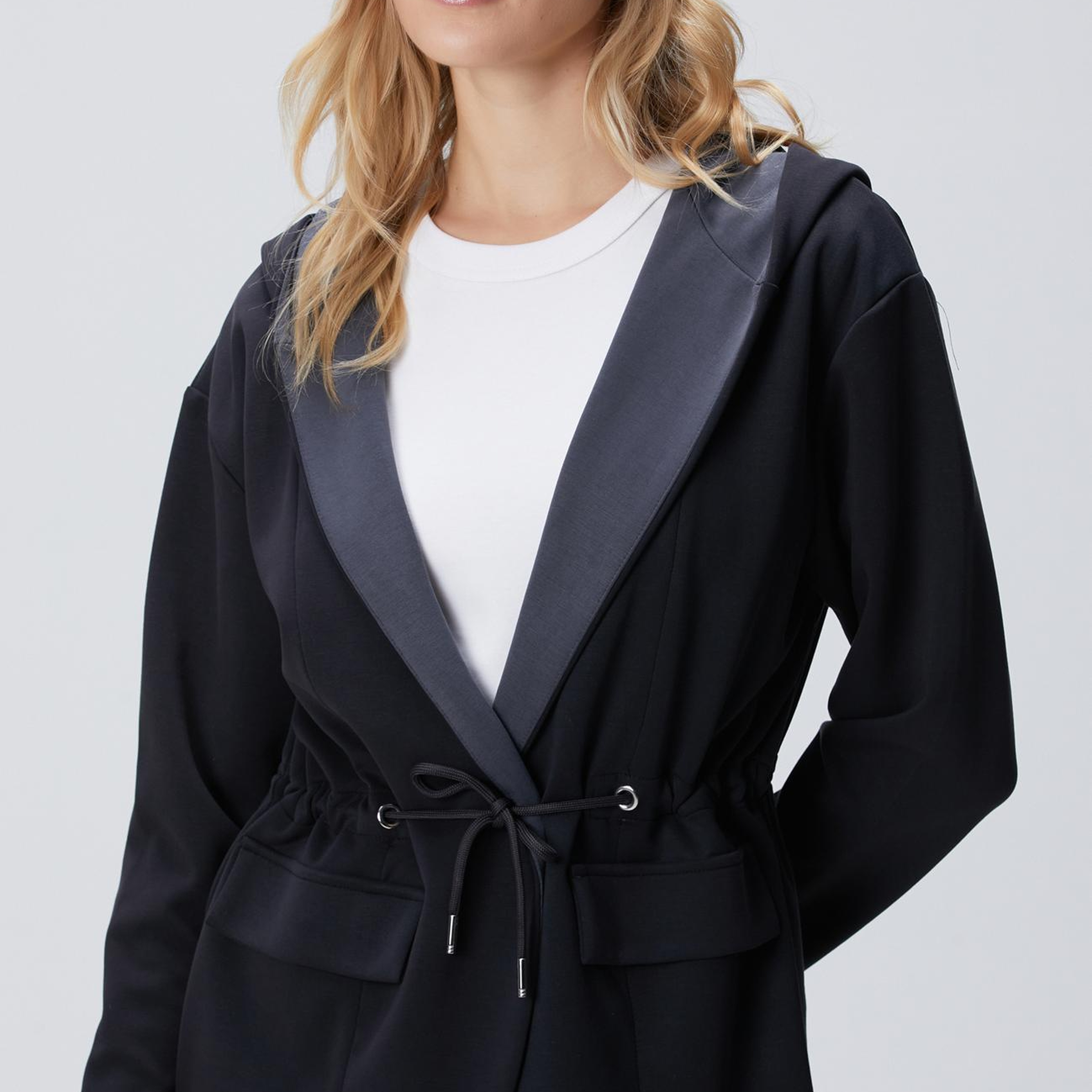 Network Kadın Siyah Antrasit Ceket