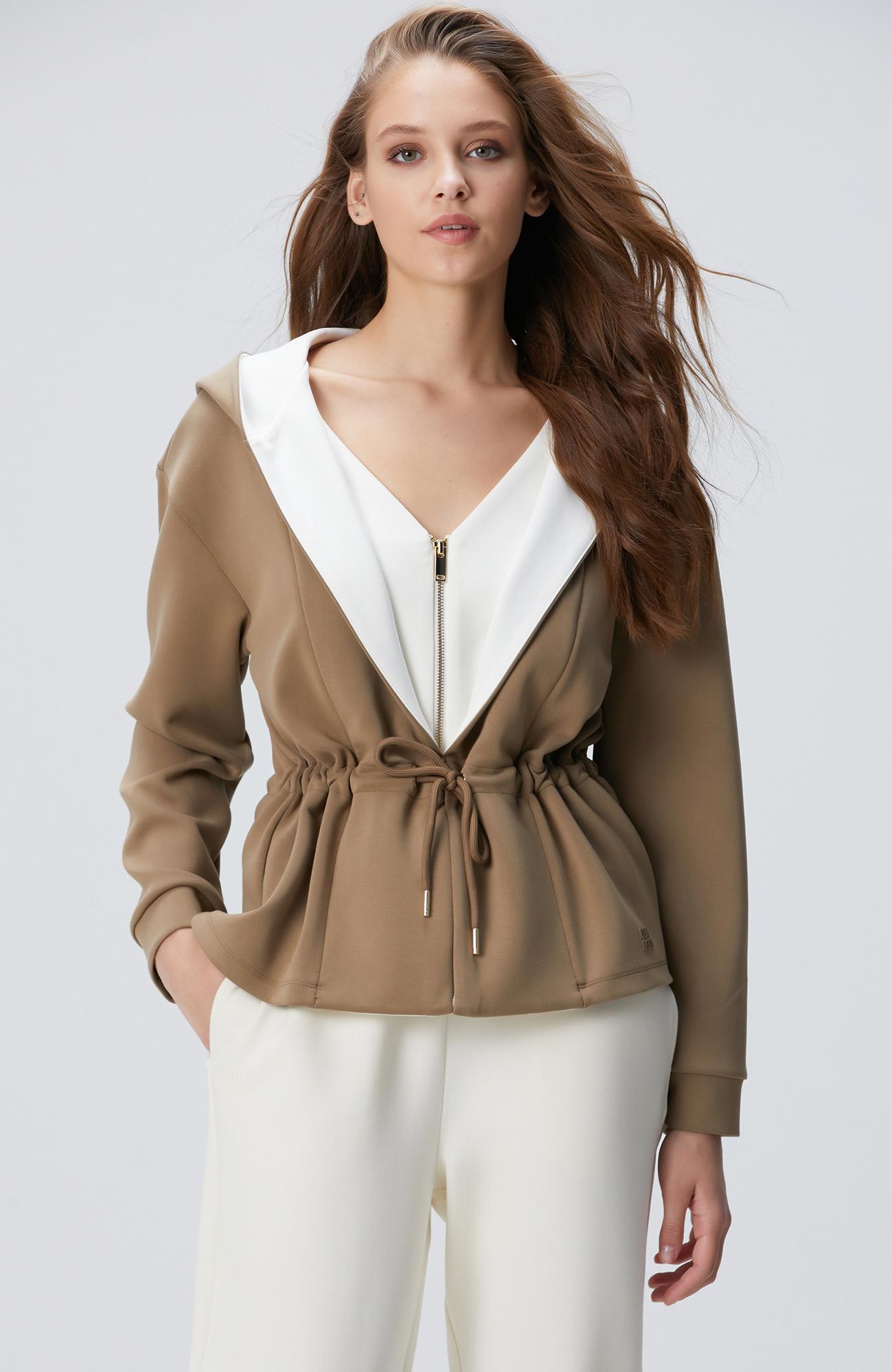 Network Kadın Haki Modal Karışımlı Örme Ceket