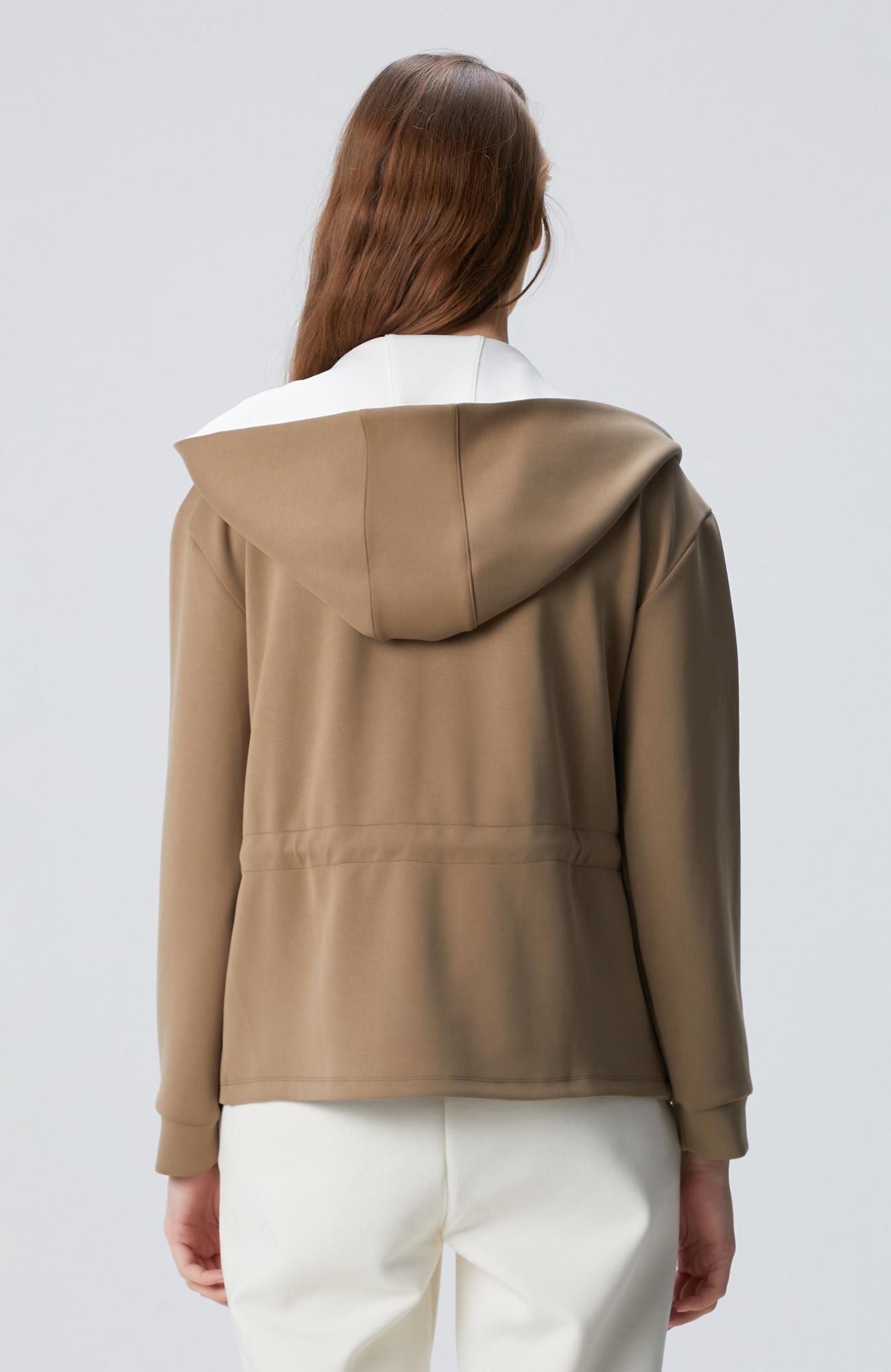 Network Kadın Haki Modal Karışımlı Örme Ceket