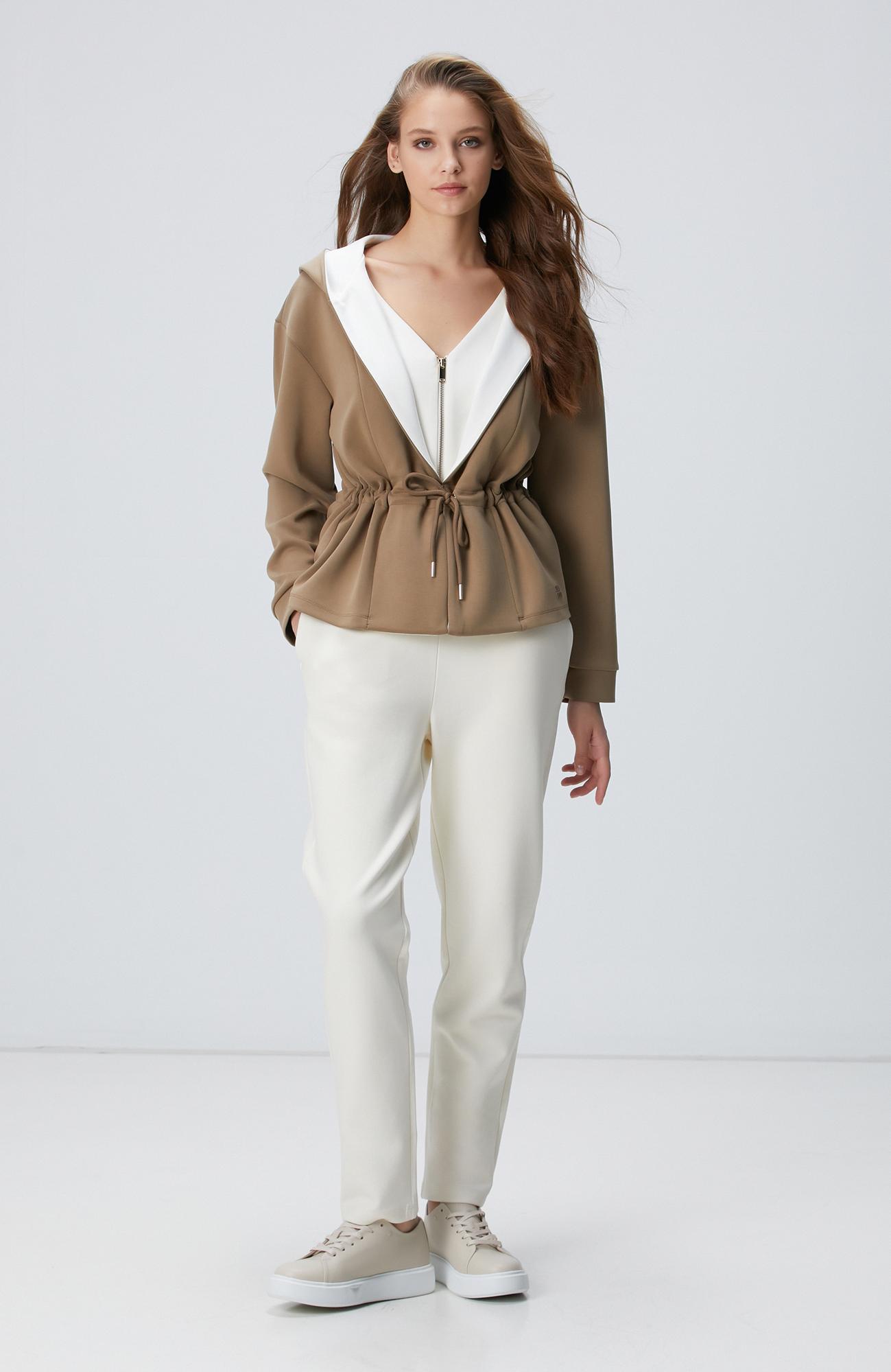 Network Kadın Haki Modal Karışımlı Örme Ceket