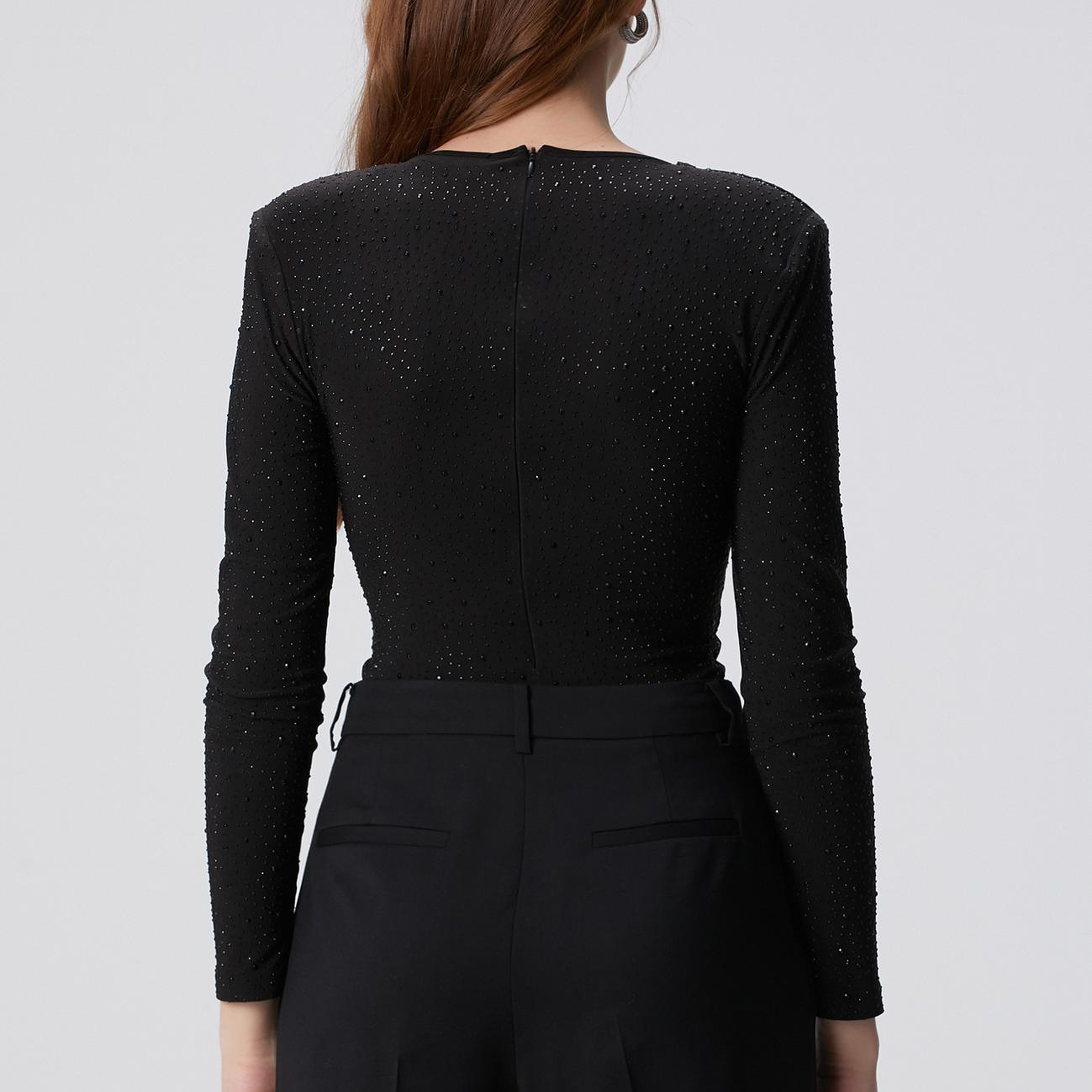 Network Kadın Siyah Bodysuit