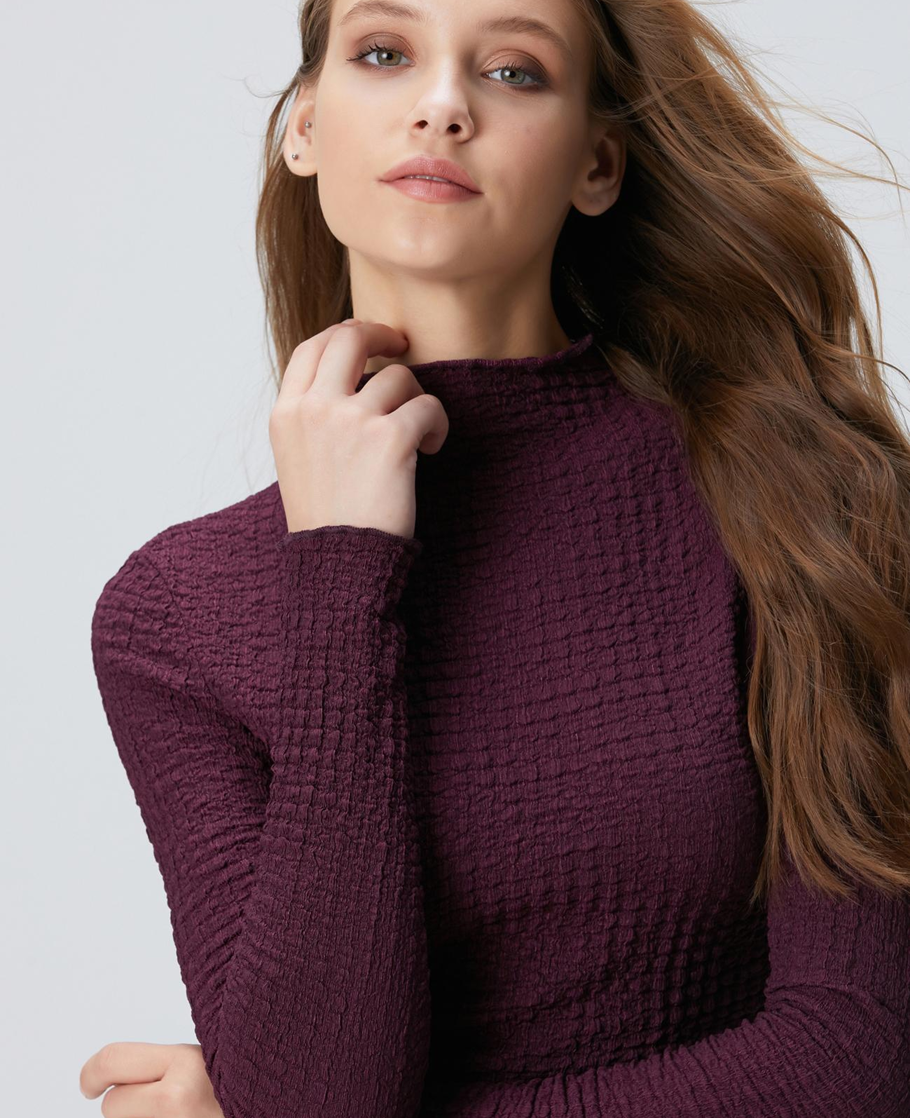 Network Kadın N-Tech Mor Bluz