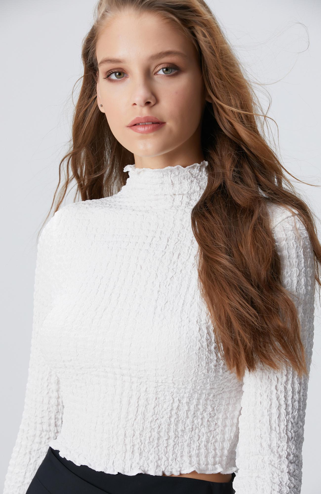 Network Kadın N-Tech Kırık Beyaz Bluz