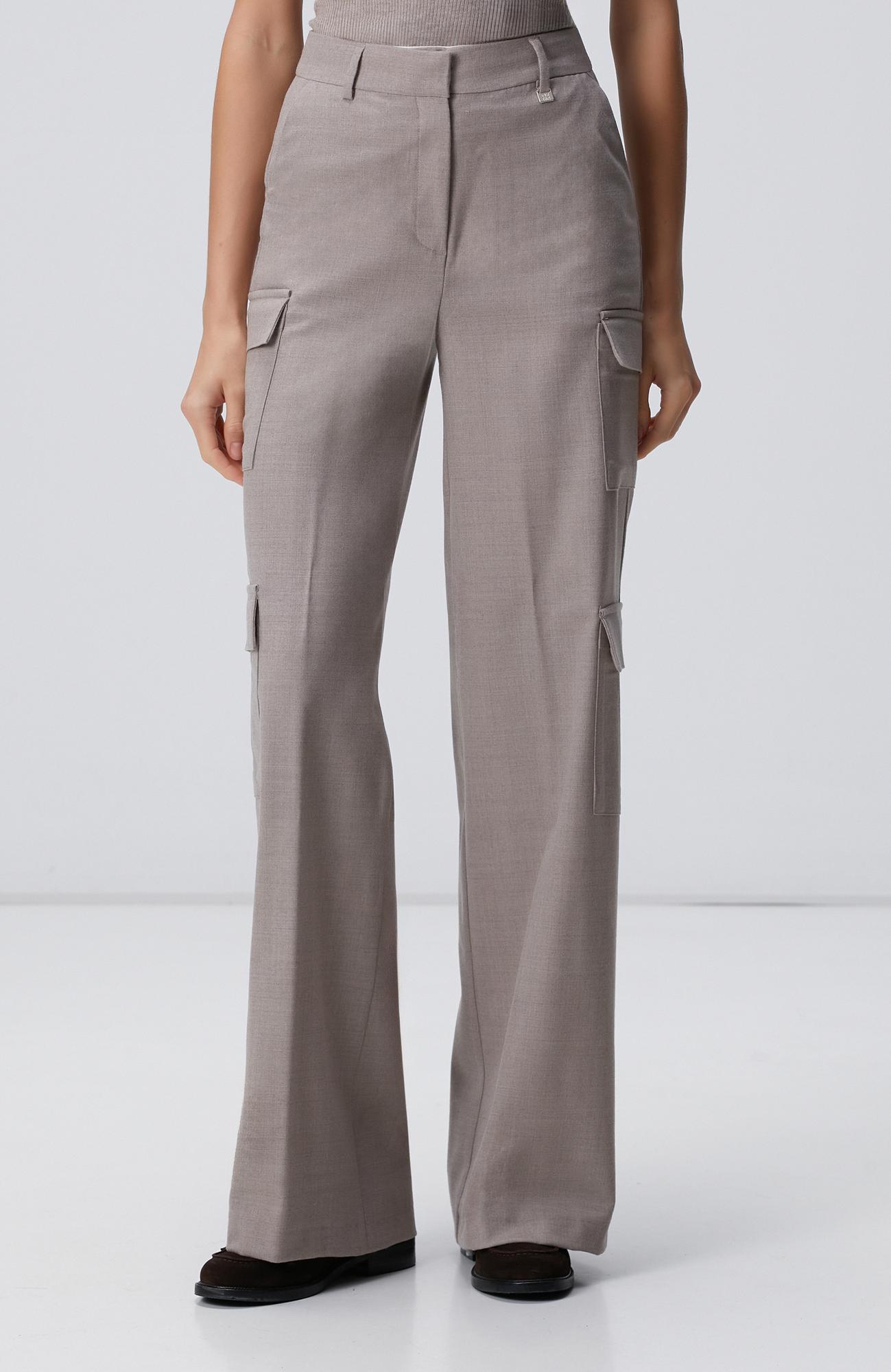 Network Kadın Bej Yün Karışımlı Pantolon