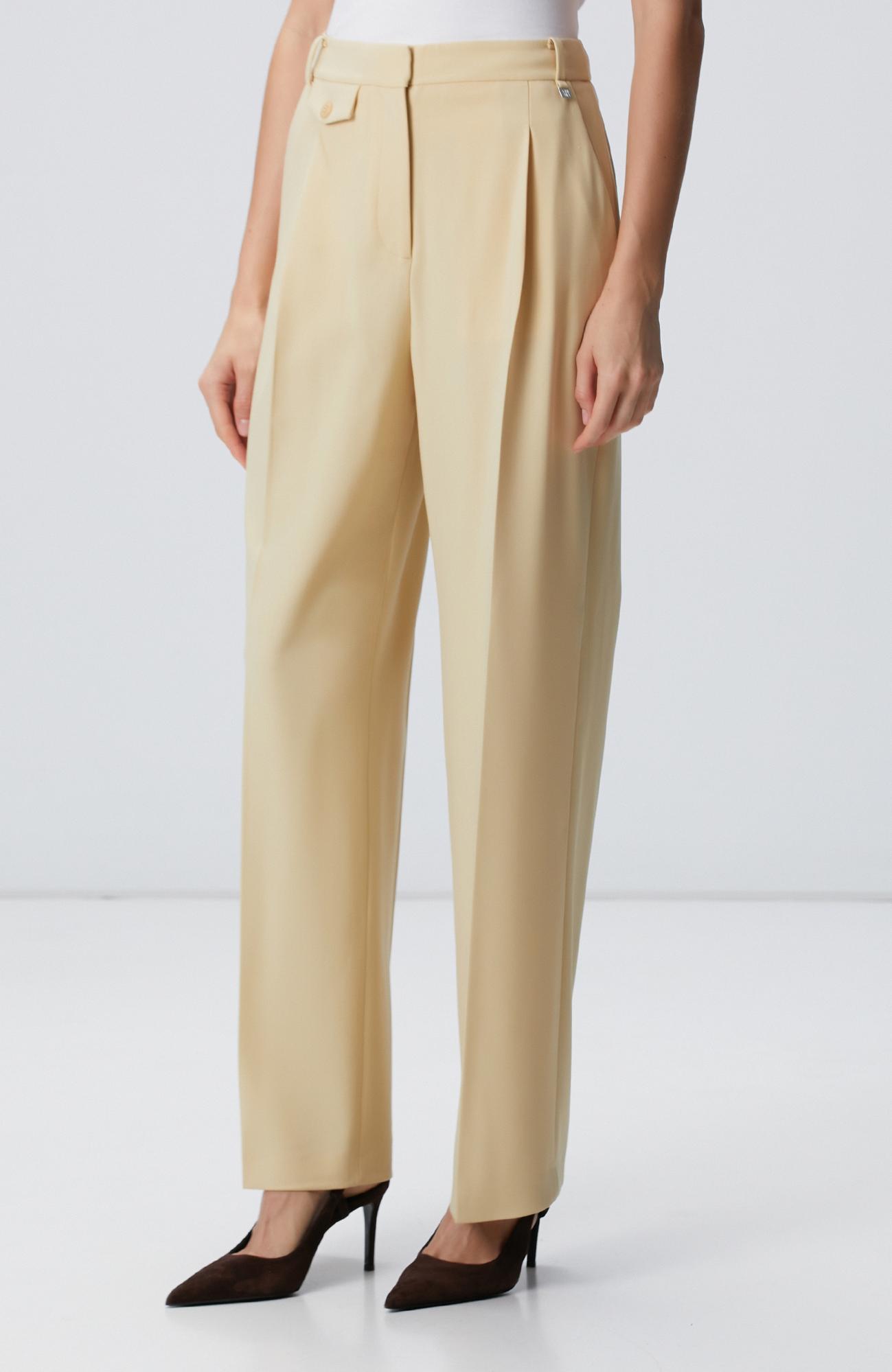 Network Kadın Sarı Yün Karışımlı Pantolon