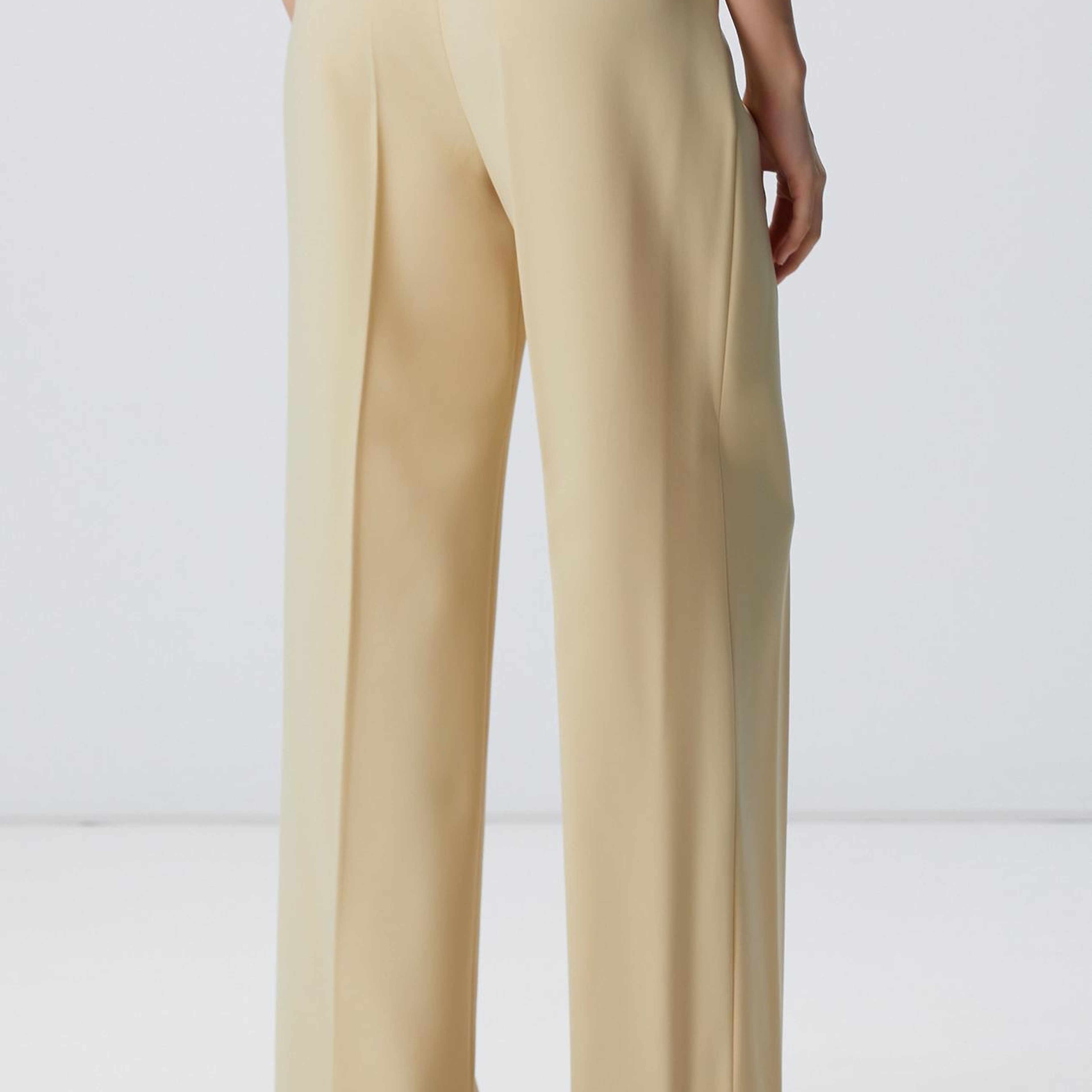 Network Kadın Sarı Yün Karışımlı Pantolon