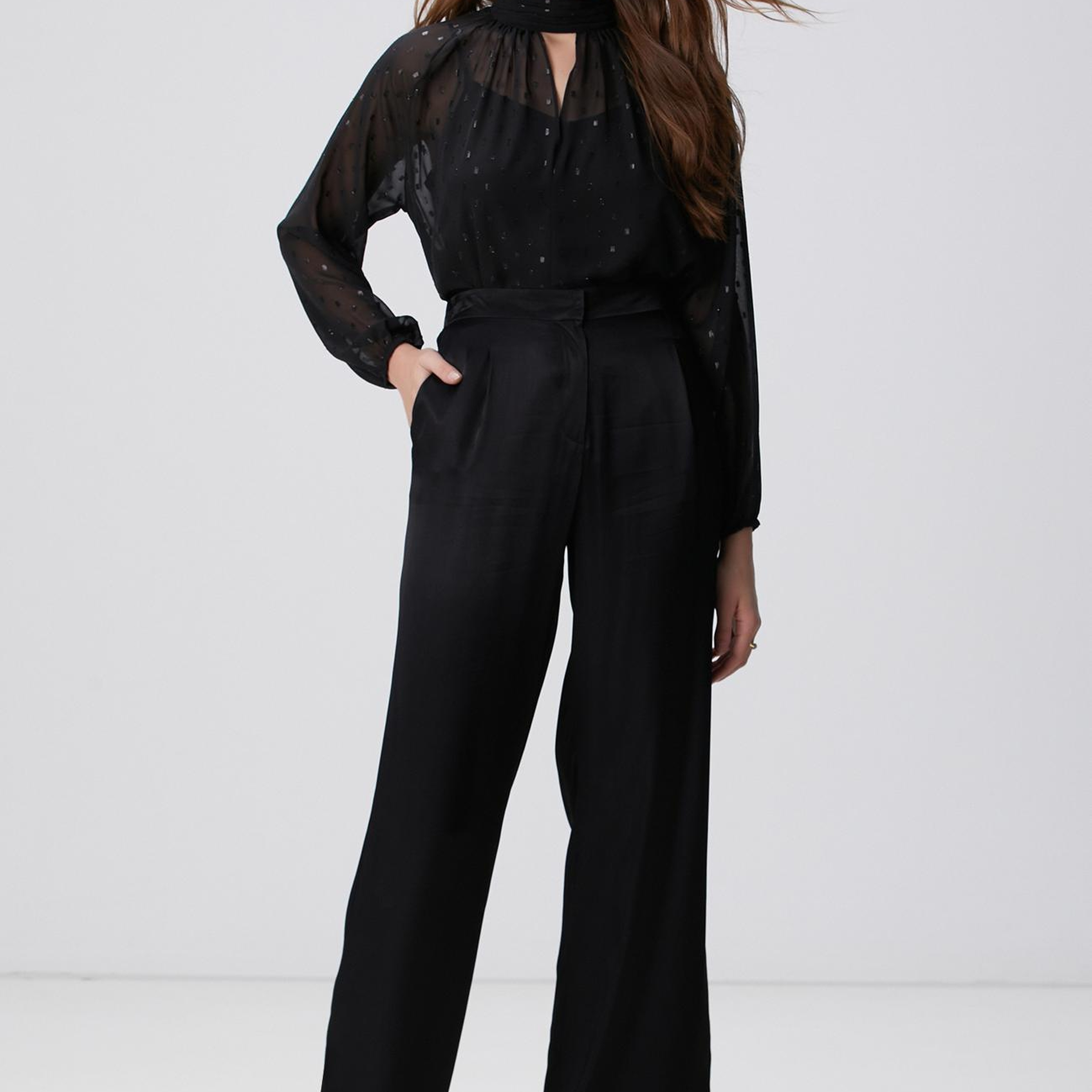 Network Kadın Siyah Pantolon