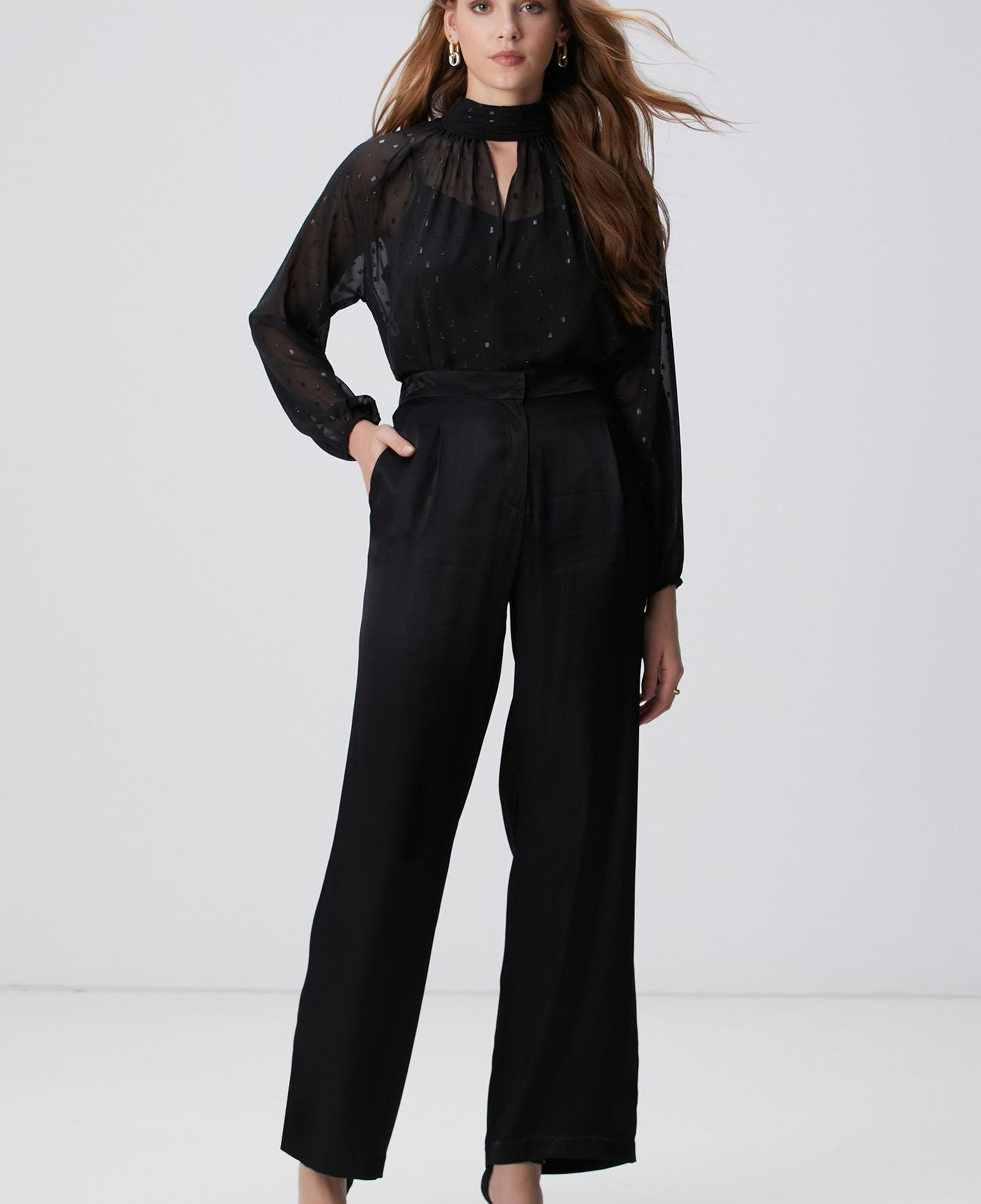 Network Kadın Siyah Pantolon