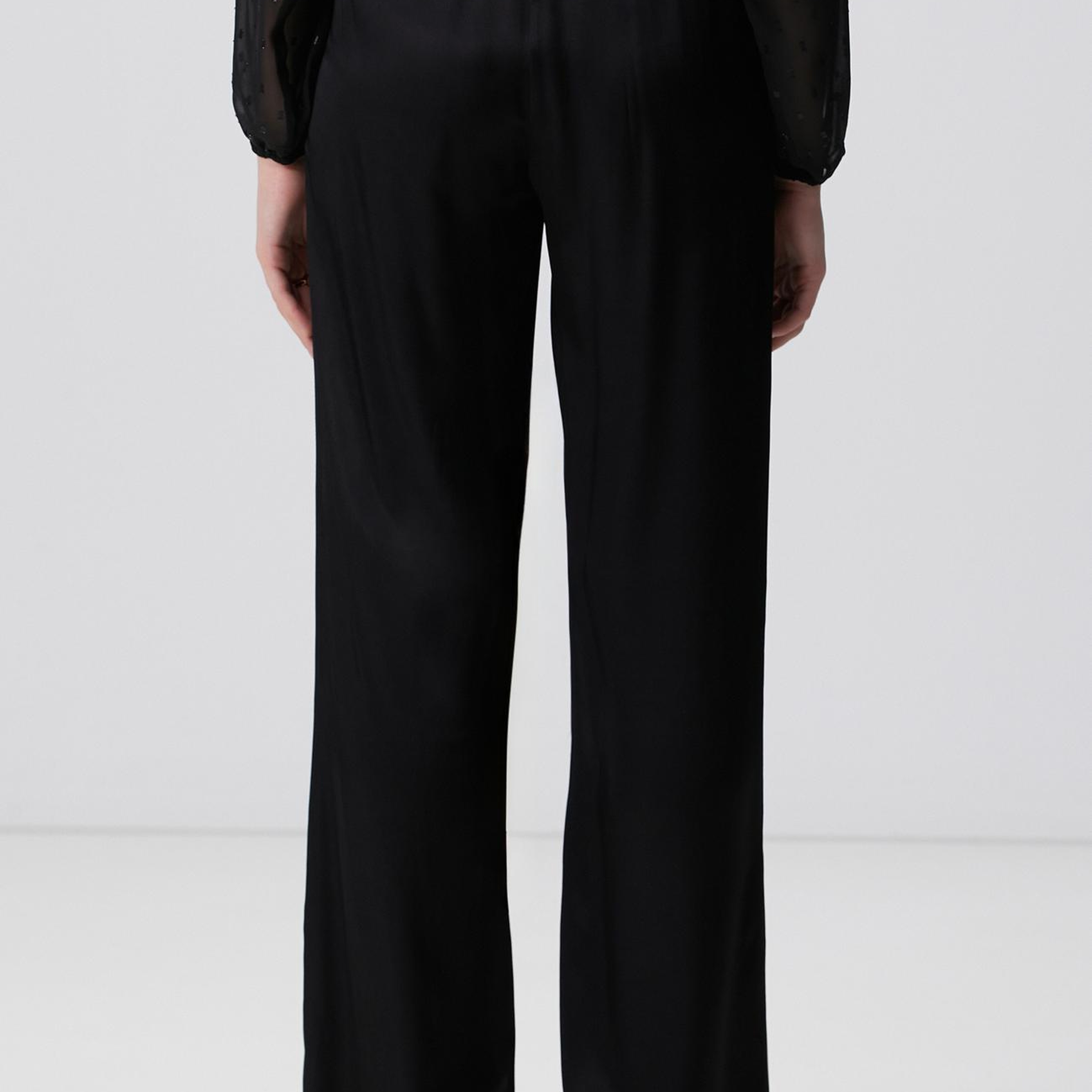 Network Kadın Siyah Pantolon