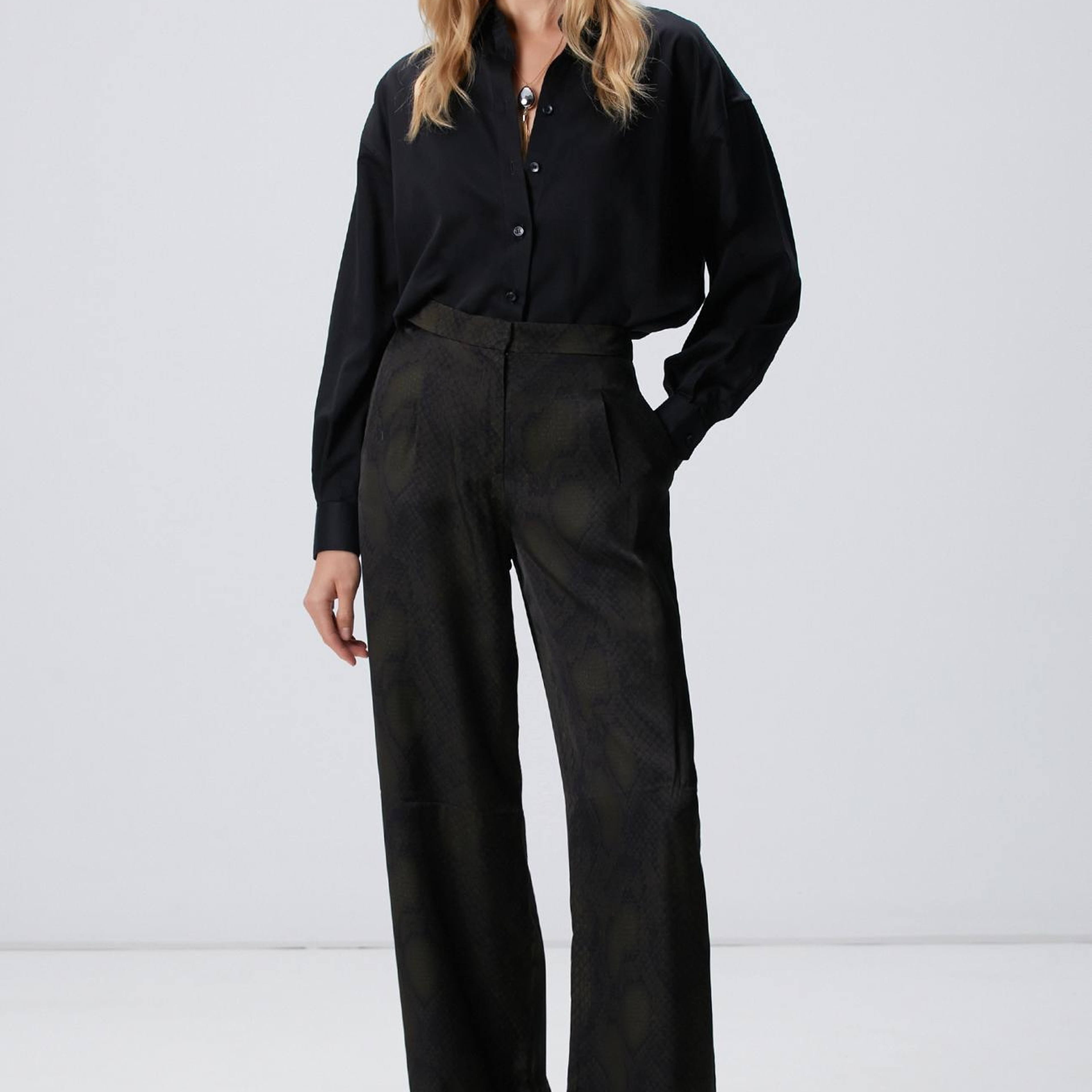 Network Kadın Haki Desenli Pantolon