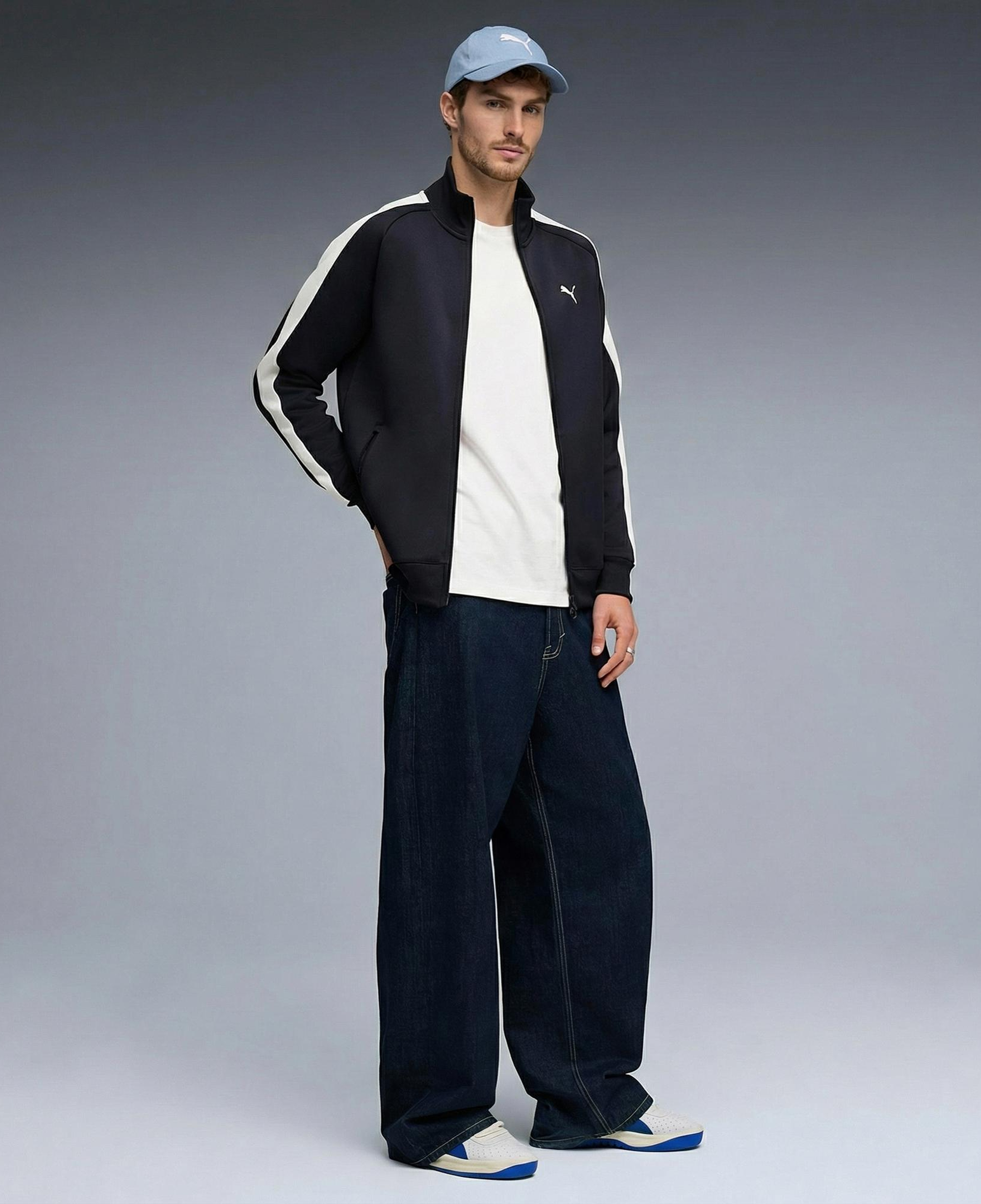 Puma T7 Always On Track  Erkek Lacivert Ceket