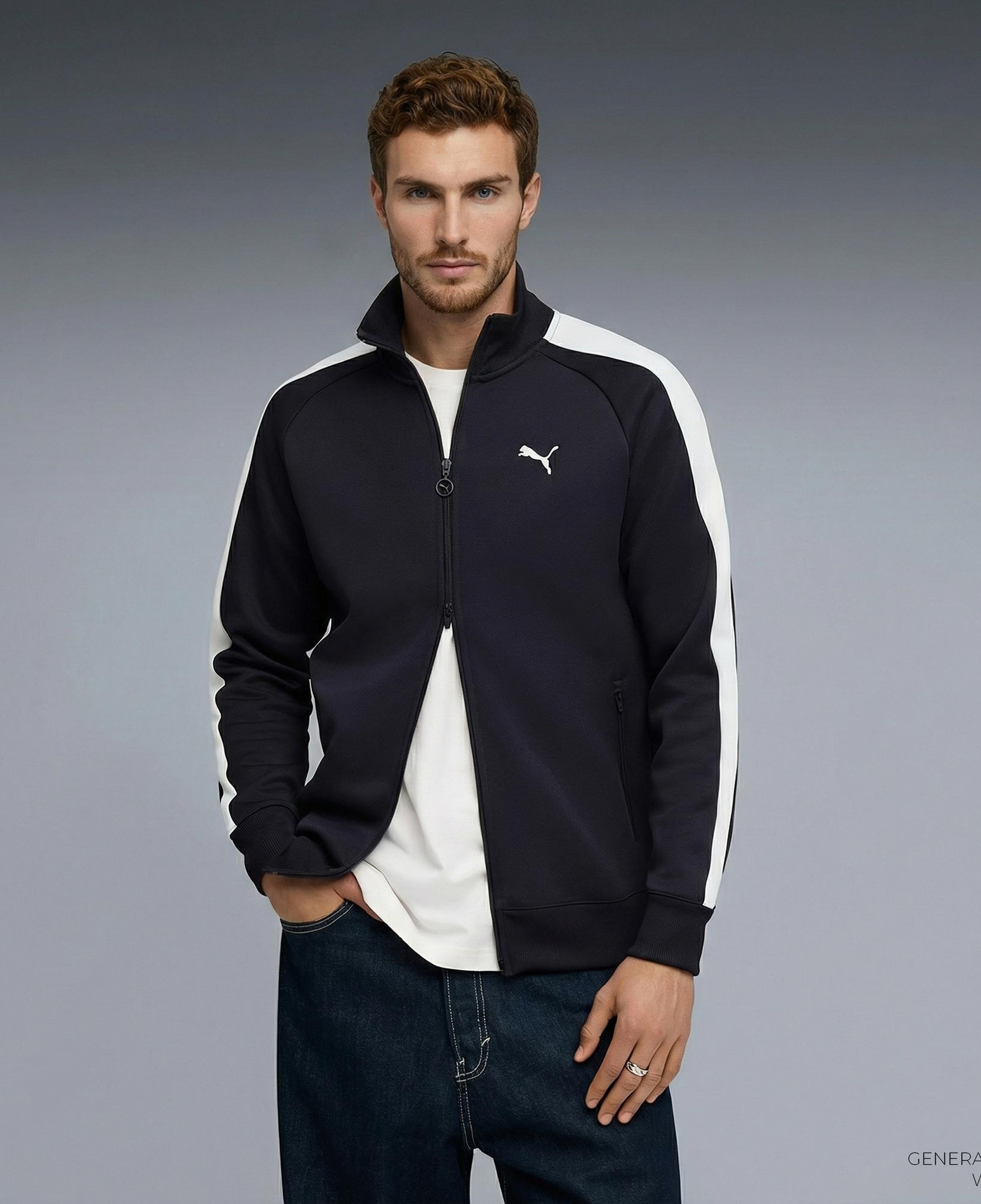 Puma T7 Always On Track  Erkek Lacivert Ceket