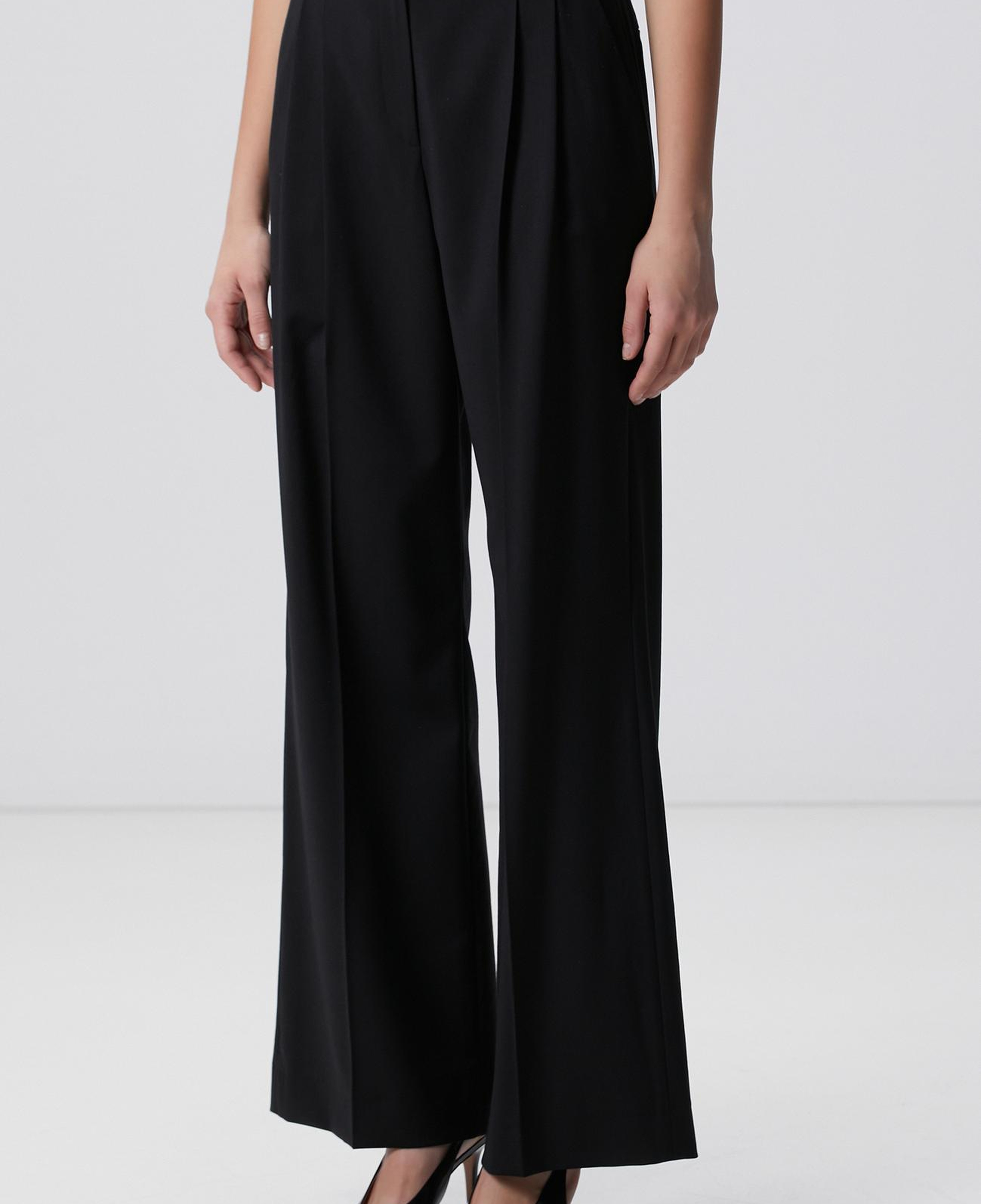 Network Kadın Siyah Yün Pantolon