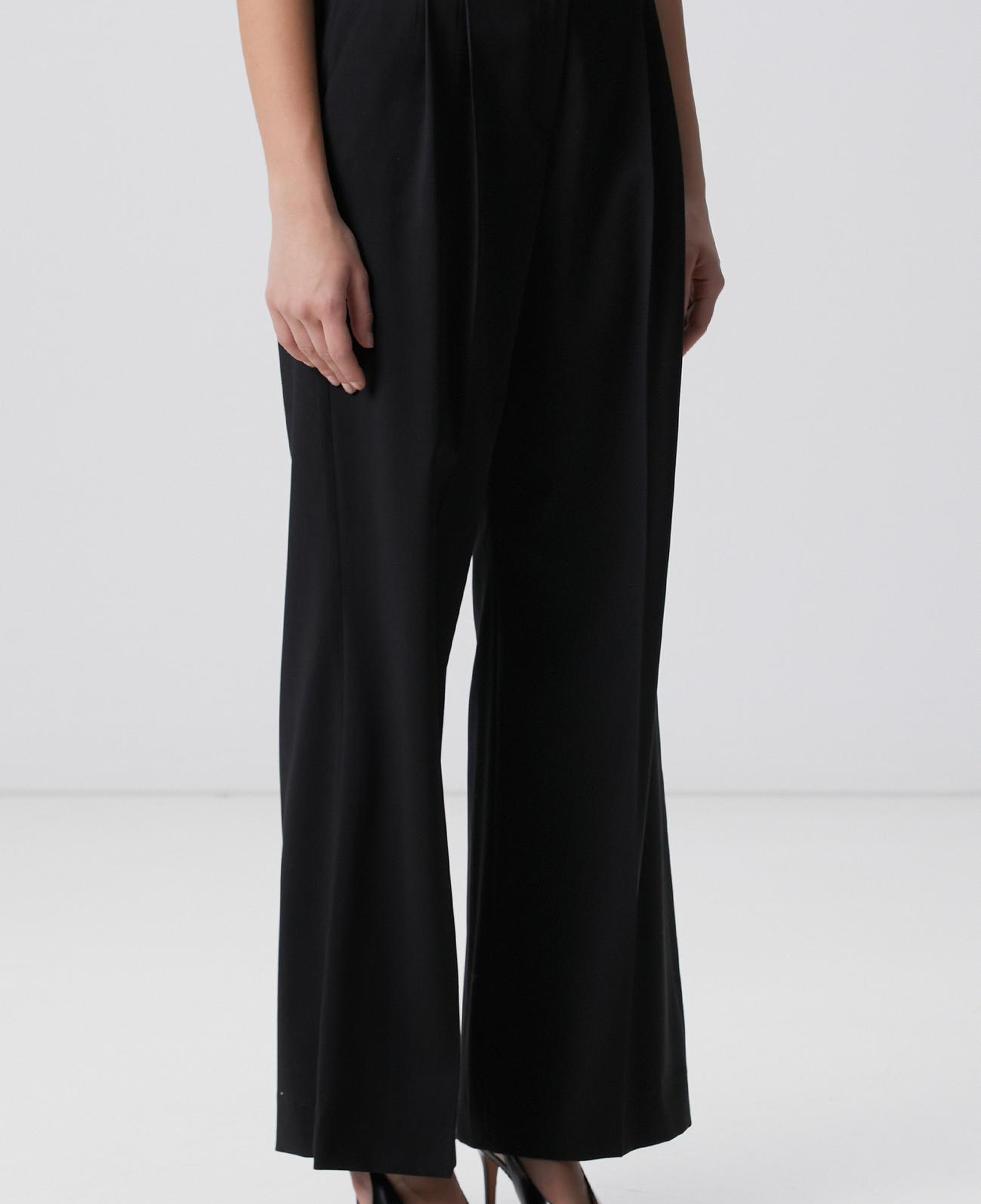 Network Kadın Siyah Yün Pantolon