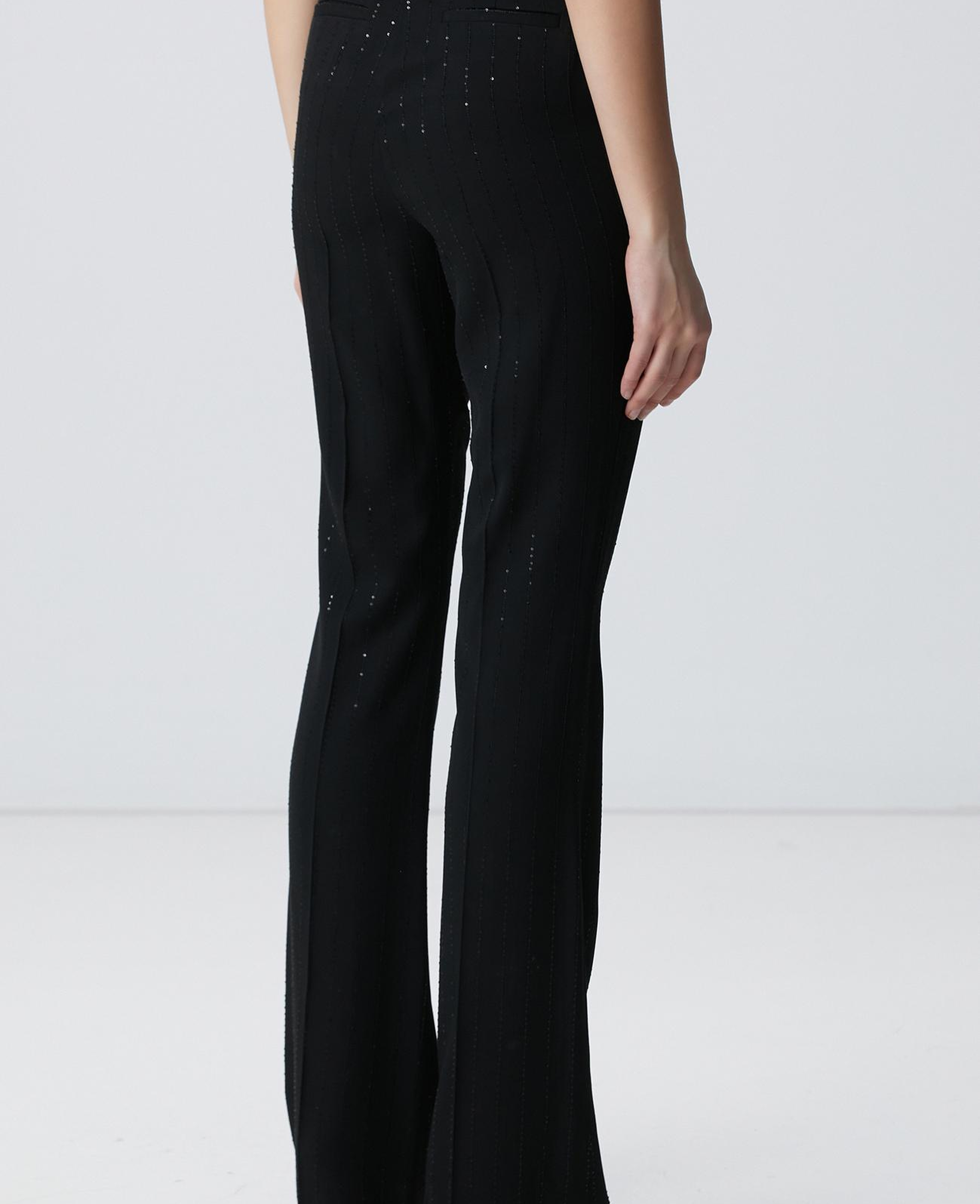 Network Kadın Siyah Çizgili Payetli Pantolon