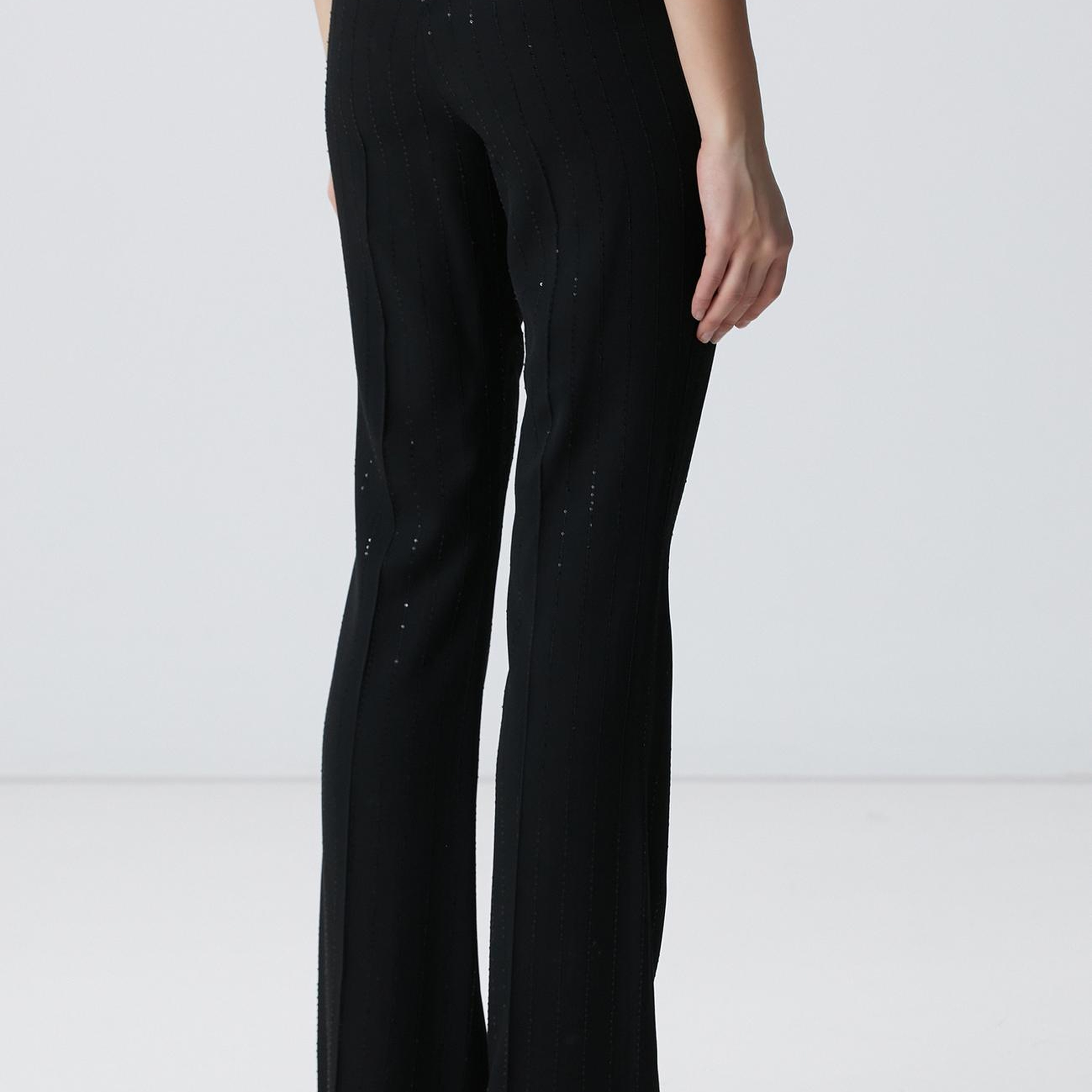 Network Kadın Siyah Çizgili Payetli Pantolon