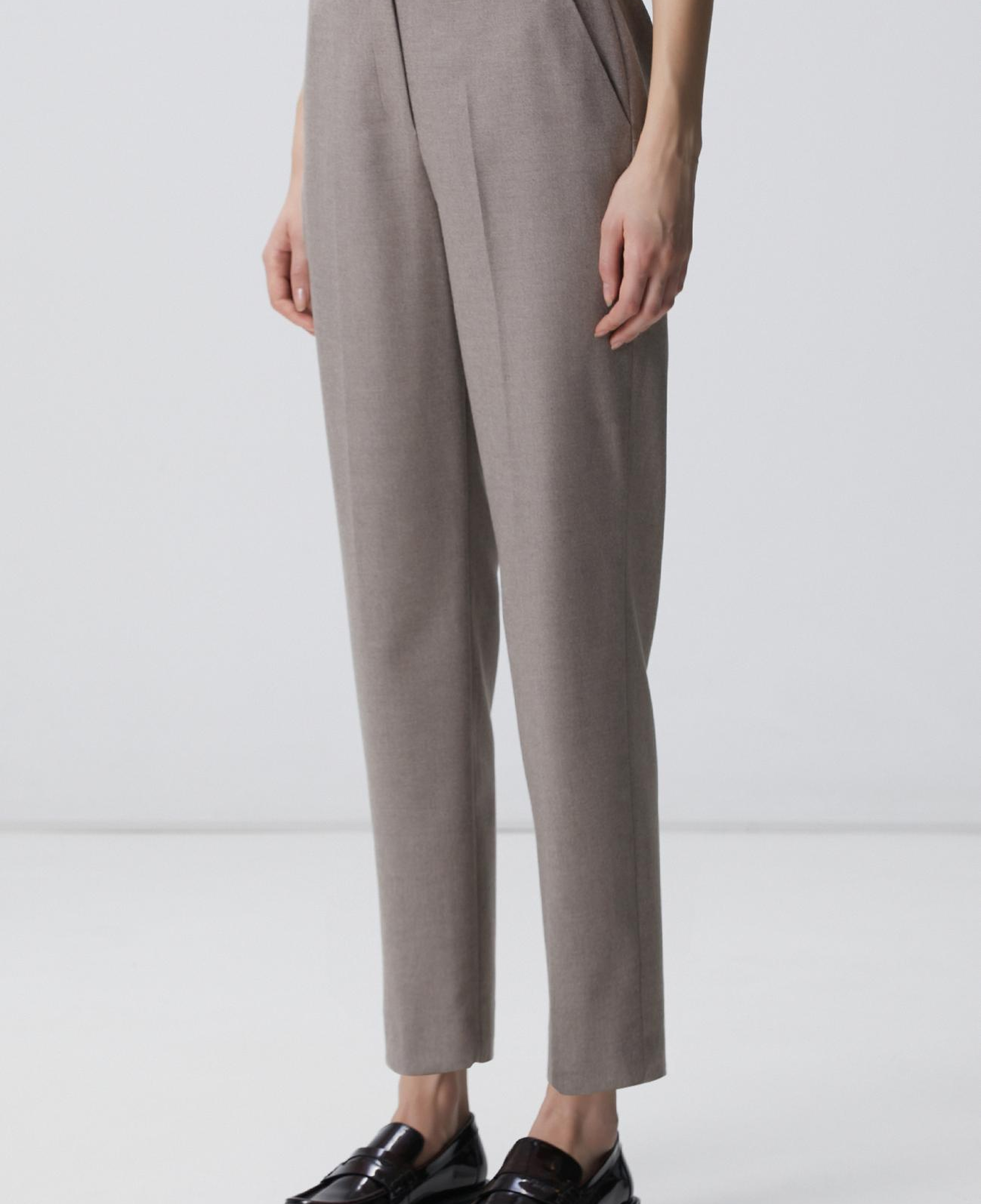 Network Kadın Limited Vizon Yün Karışımlı Pantolon