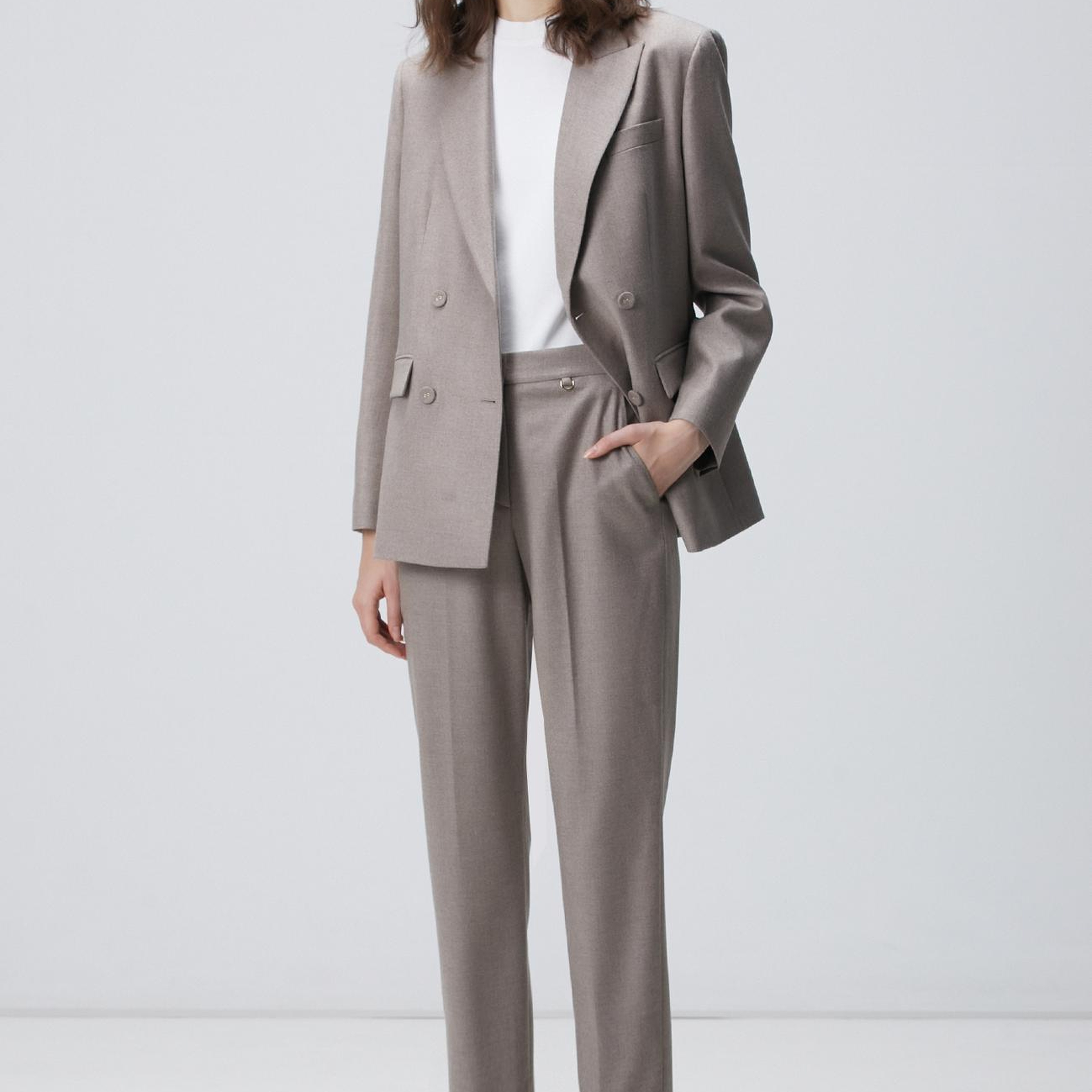 Network Kadın Limited Vizon Yün Karışımlı Pantolon