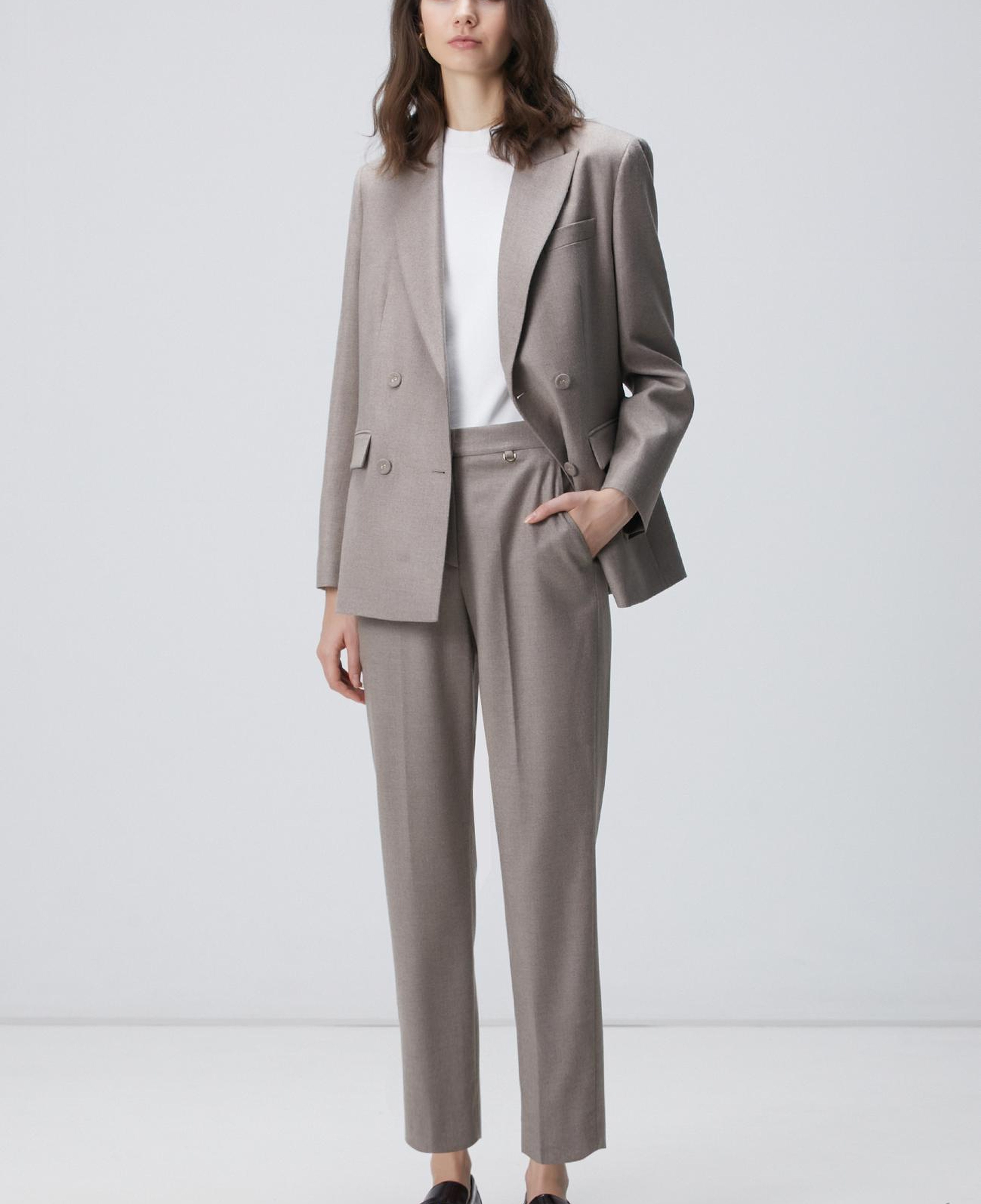 Network Kadın Limited Vizon Yün Karışımlı Pantolon