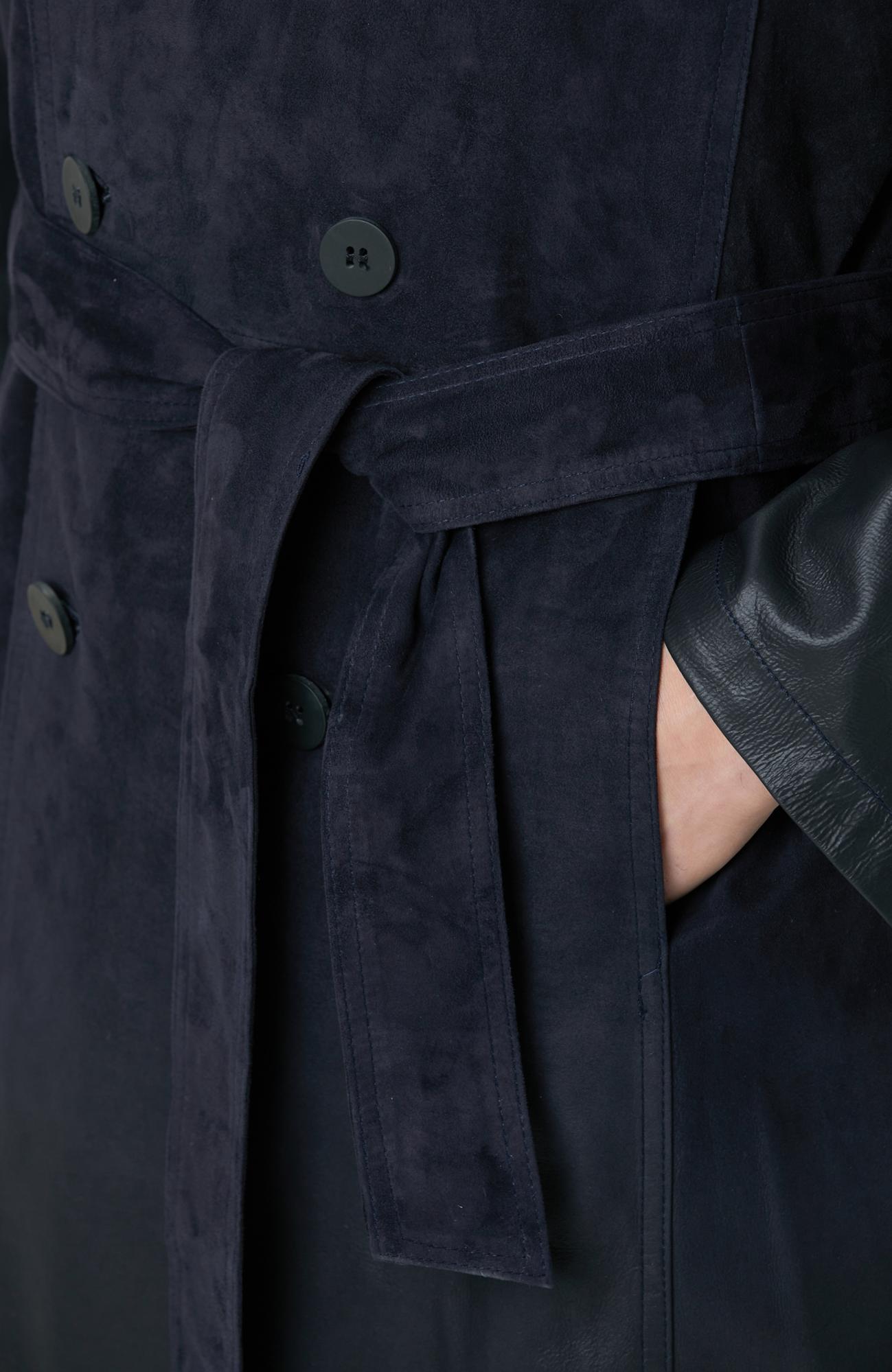 Network Erkek Limited Lacivert Degrade Süet Pardesü