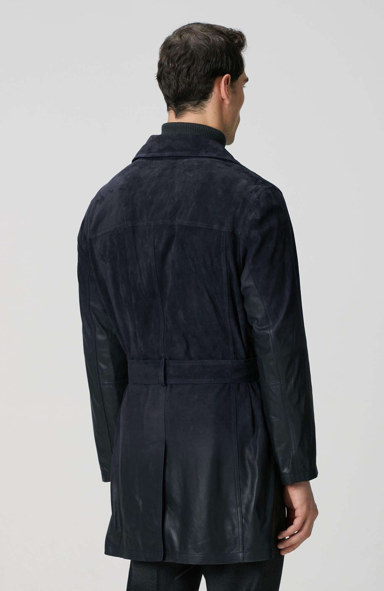 Network Erkek Limited Lacivert Degrade Süet Pardesü