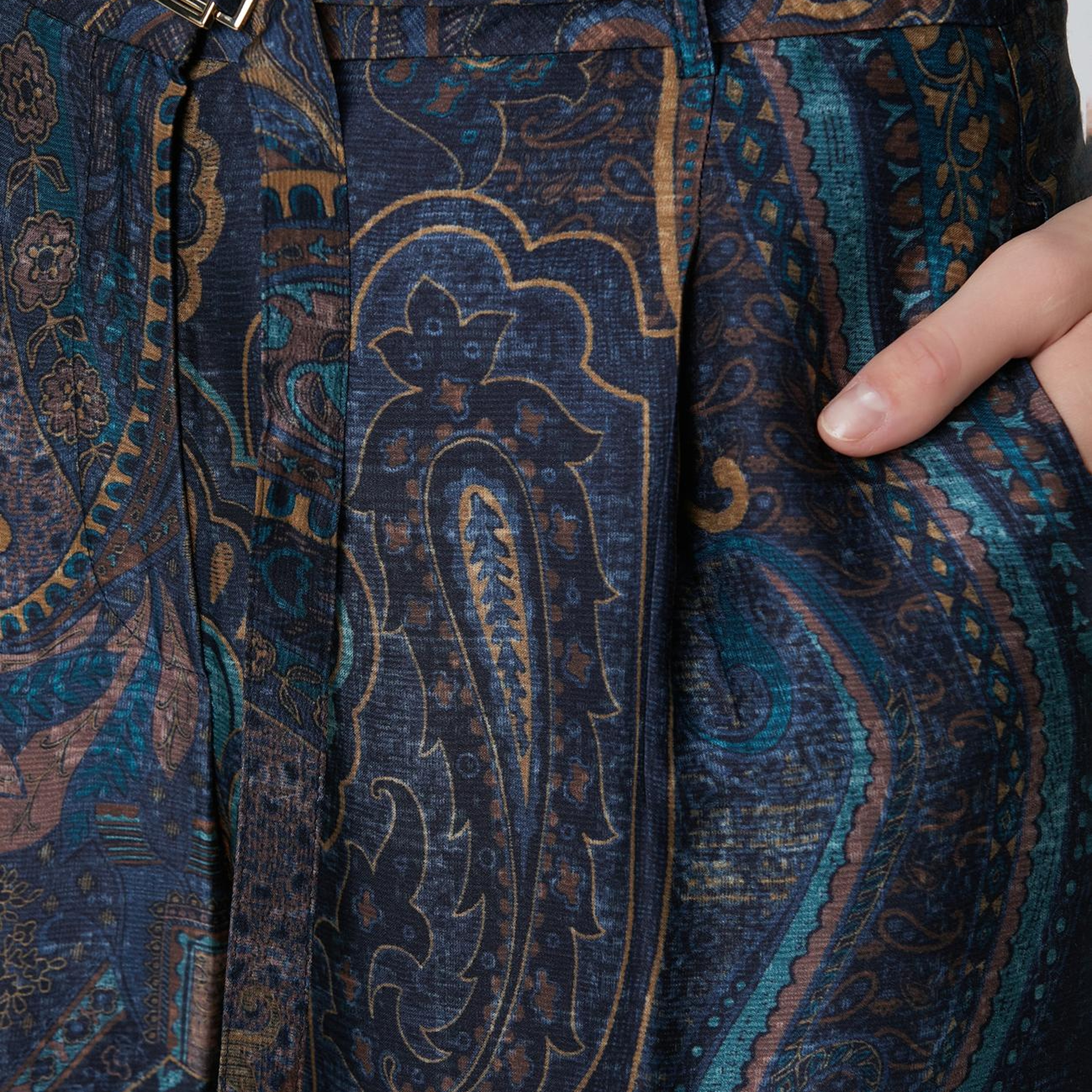 Network Kadın Petrol Desenli Pantolon