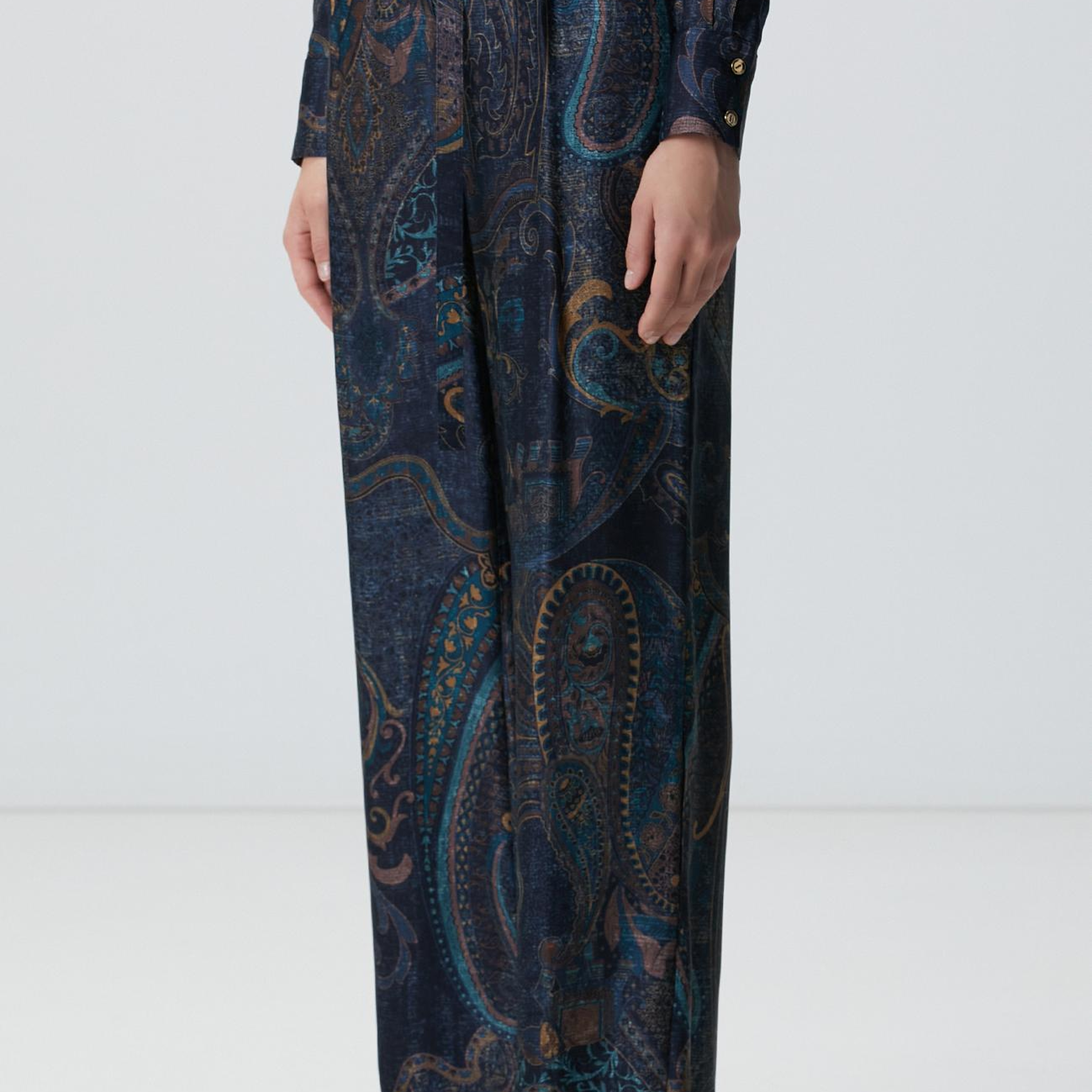 Network Kadın Petrol Desenli Pantolon