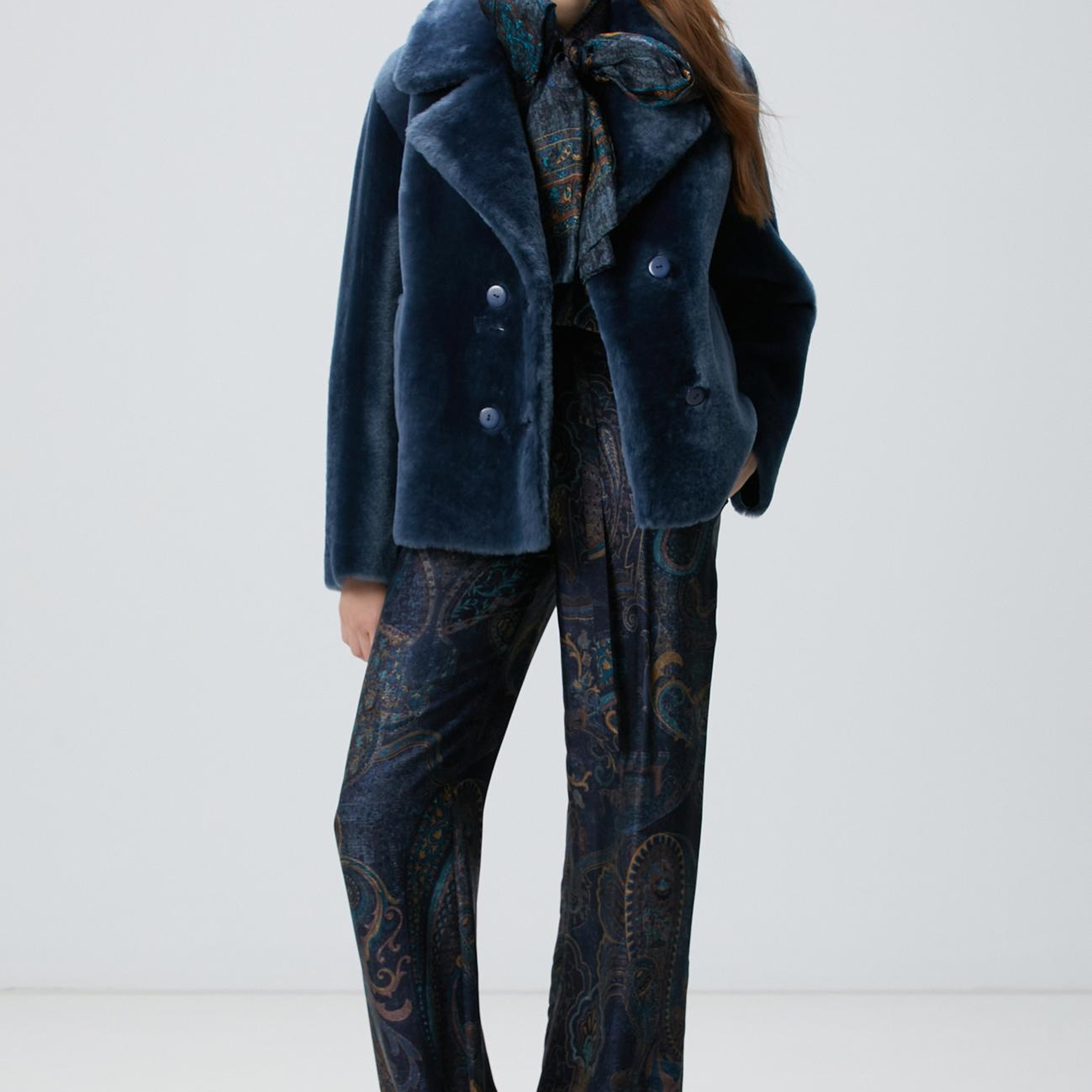 Network Kadın Petrol Desenli Pantolon