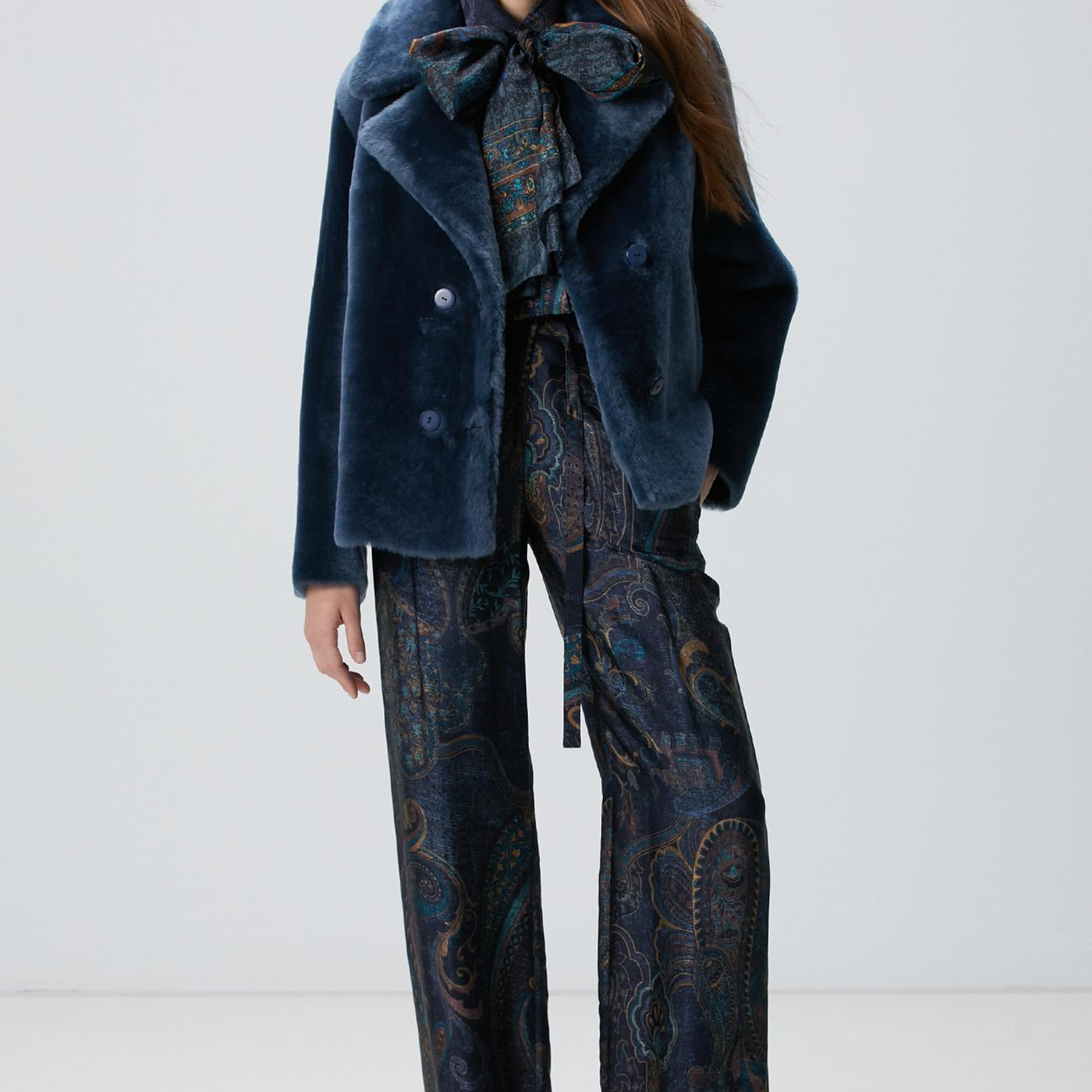 Network Kadın Petrol Desenli Pantolon