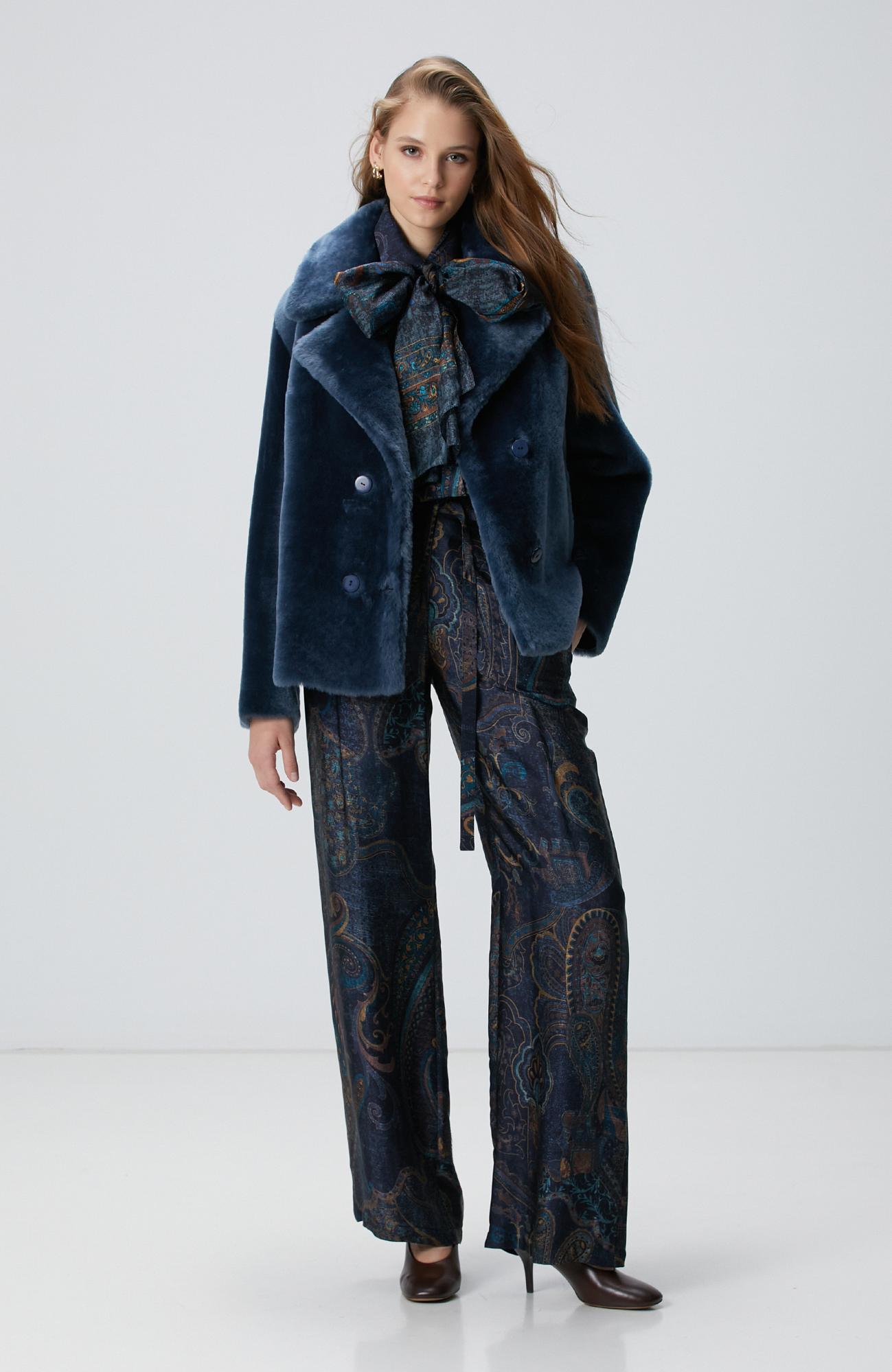 Network Kadın Petrol Desenli Pantolon