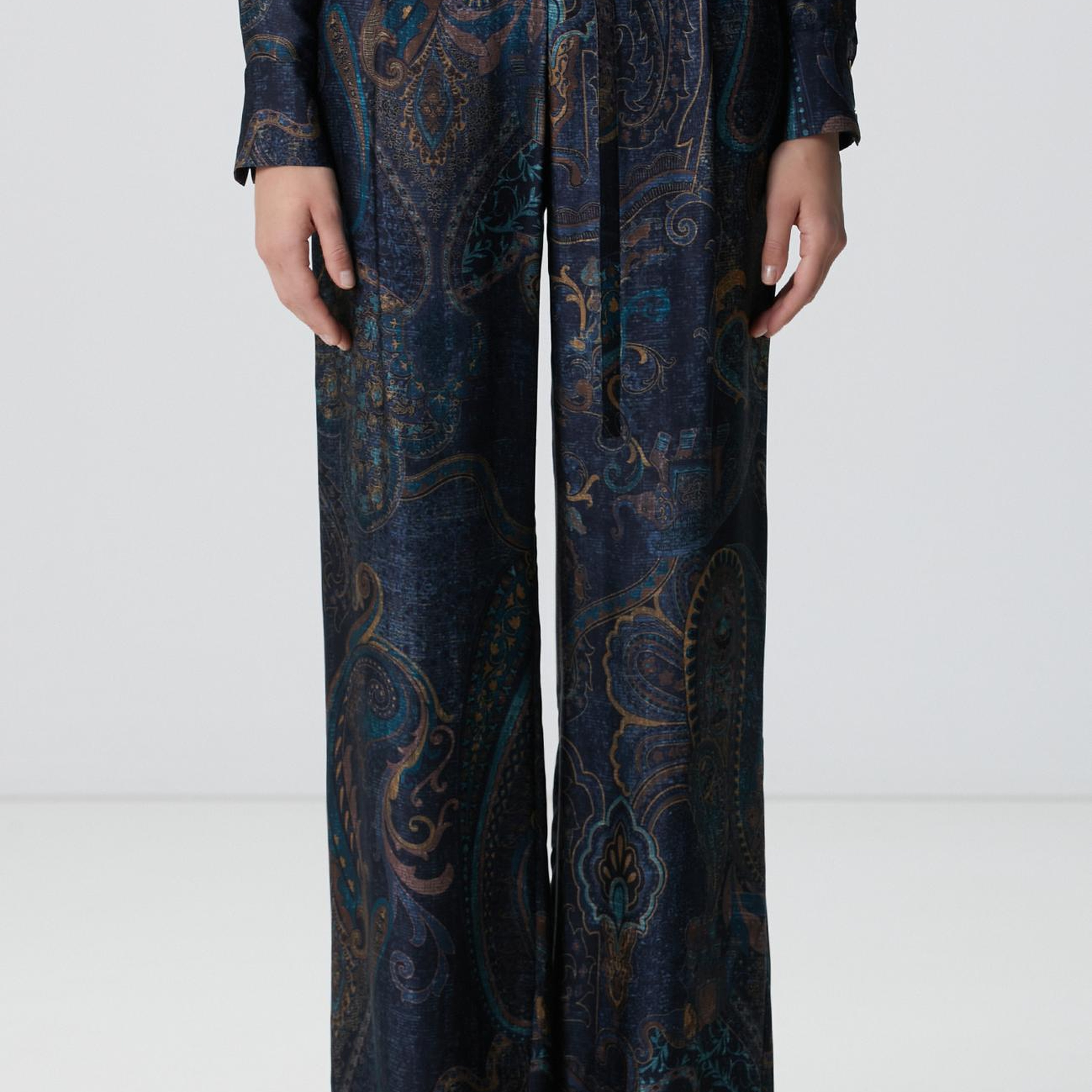 Network Kadın Petrol Desenli Pantolon