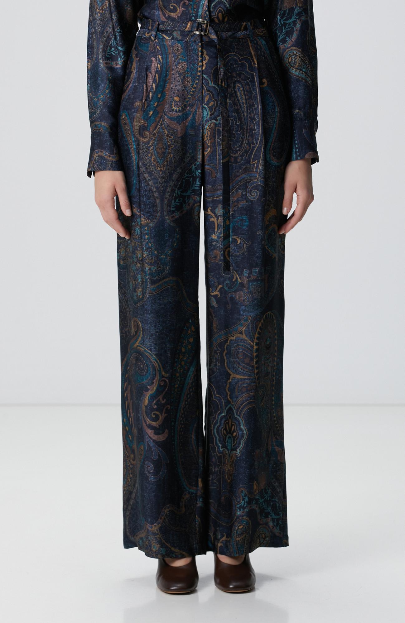 Network Kadın Petrol Desenli Pantolon