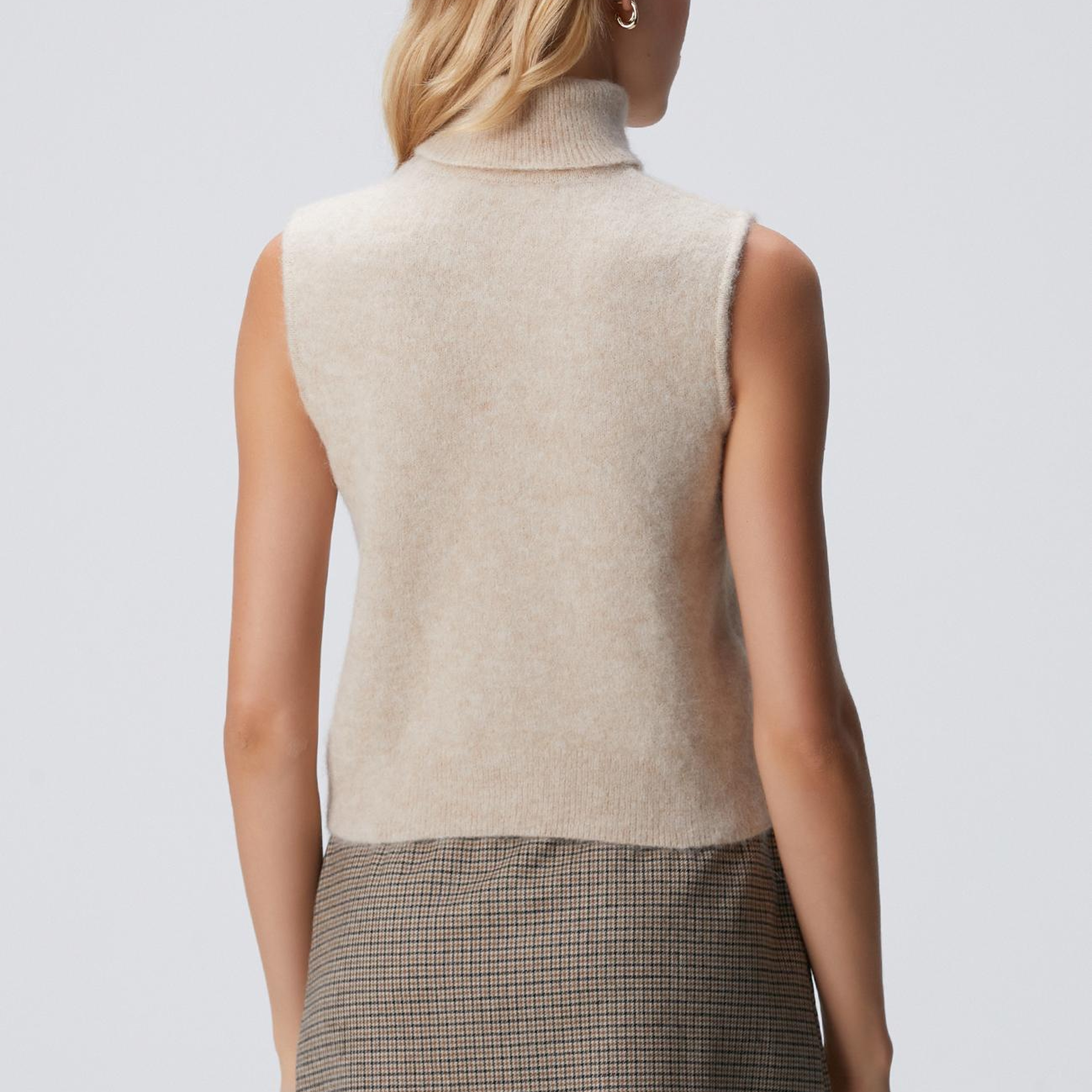 Network Kadın Limited Bej Melanj Alpaka Karışımlı Triko Kazak