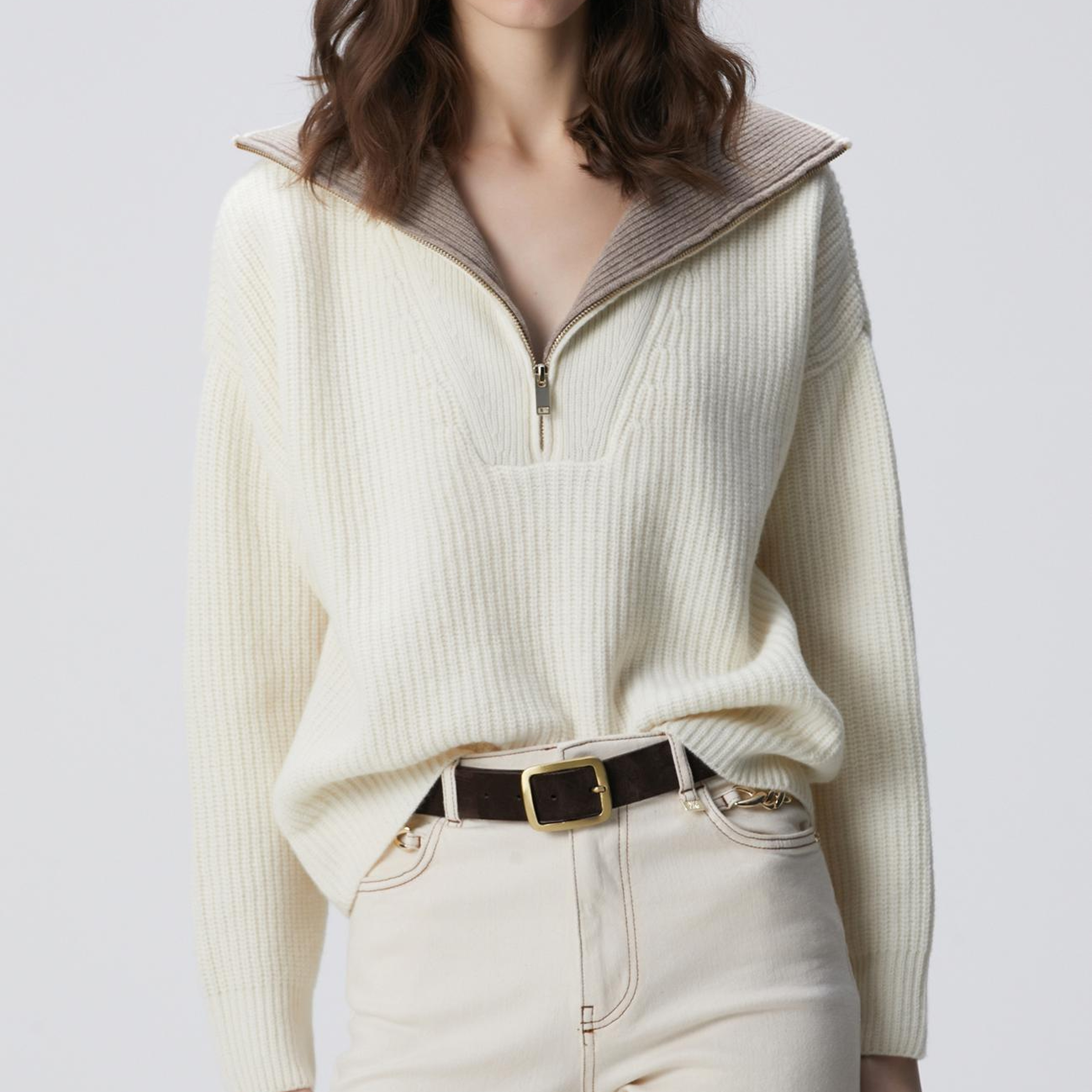 Network Kadın Limited Kırık Beyaz Yün Kazak