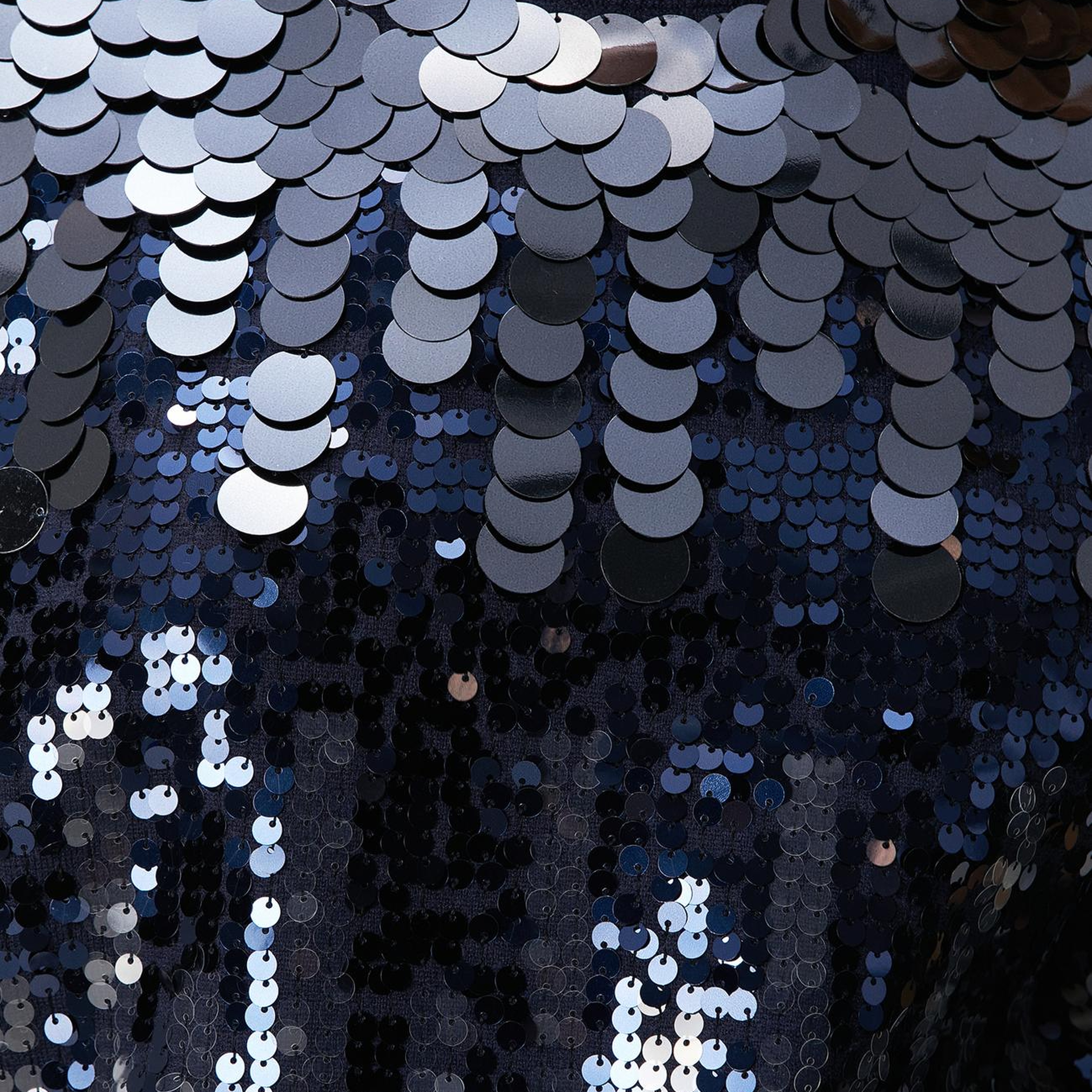 Network Kadın Lacivert Payetli Vatkalı Triko Kazak