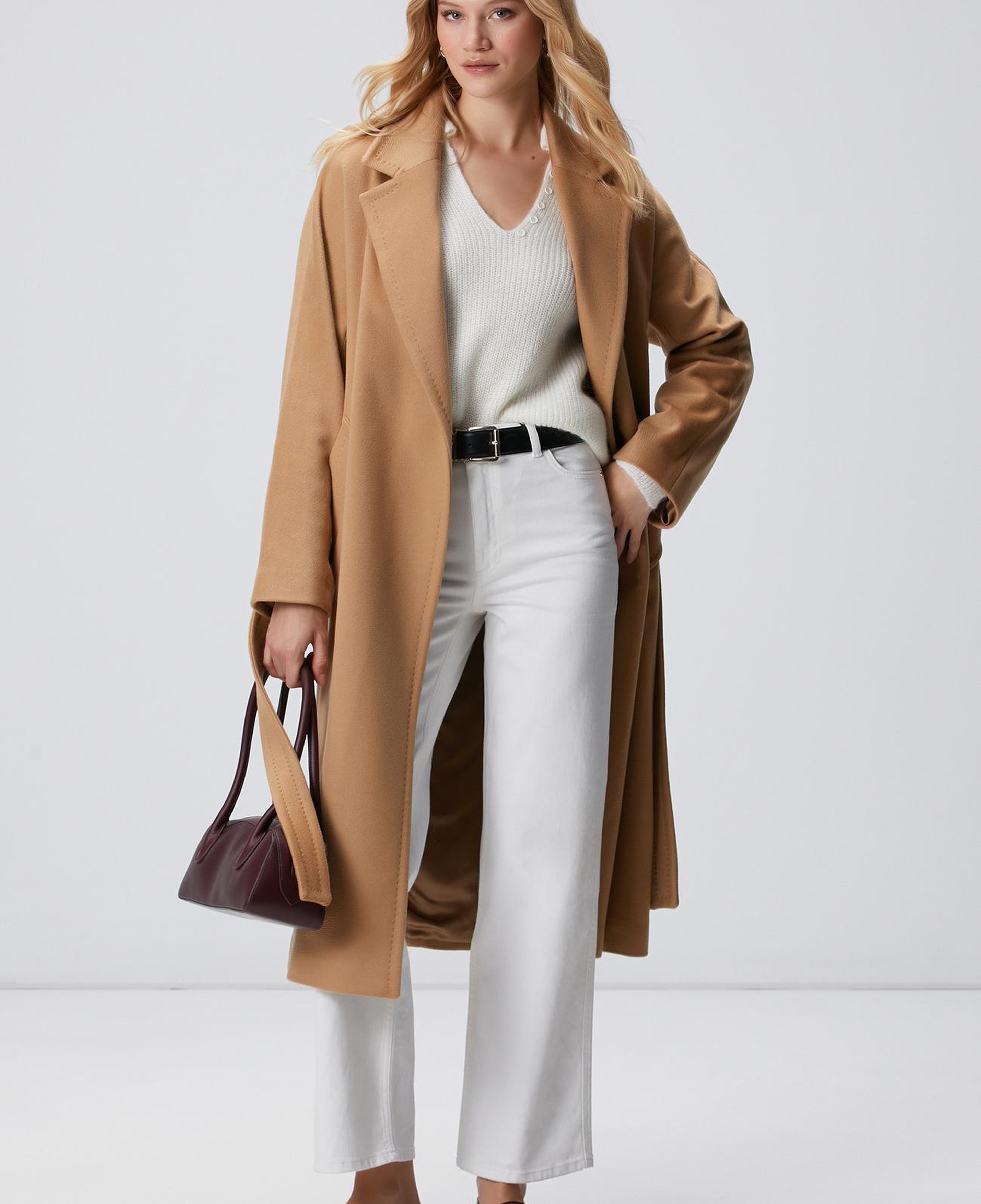 Network Kadın Limited Kırık Beyaz Yumuşak Dokulu Triko Kazak