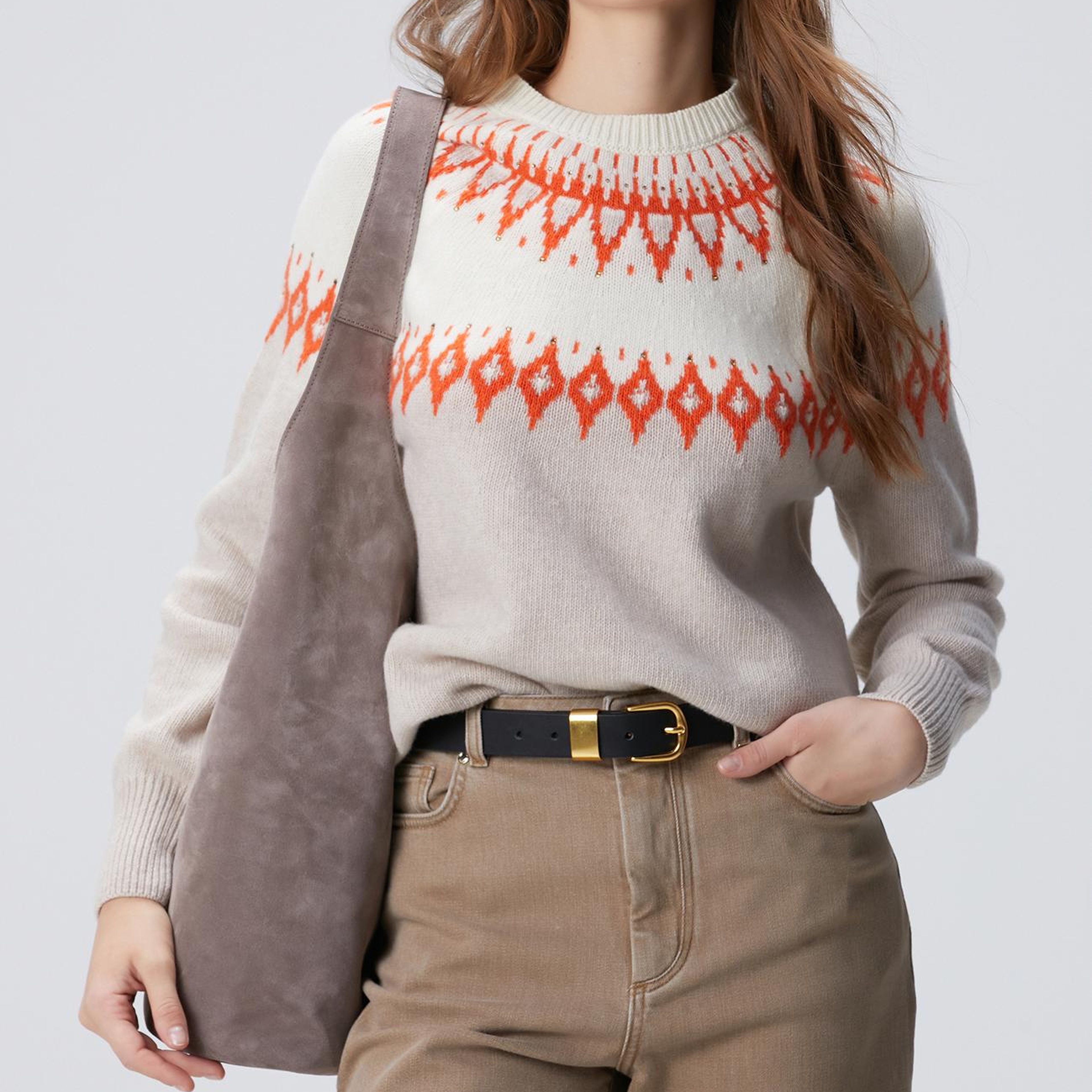 Network Kadın Kırık Beyaz Kazak