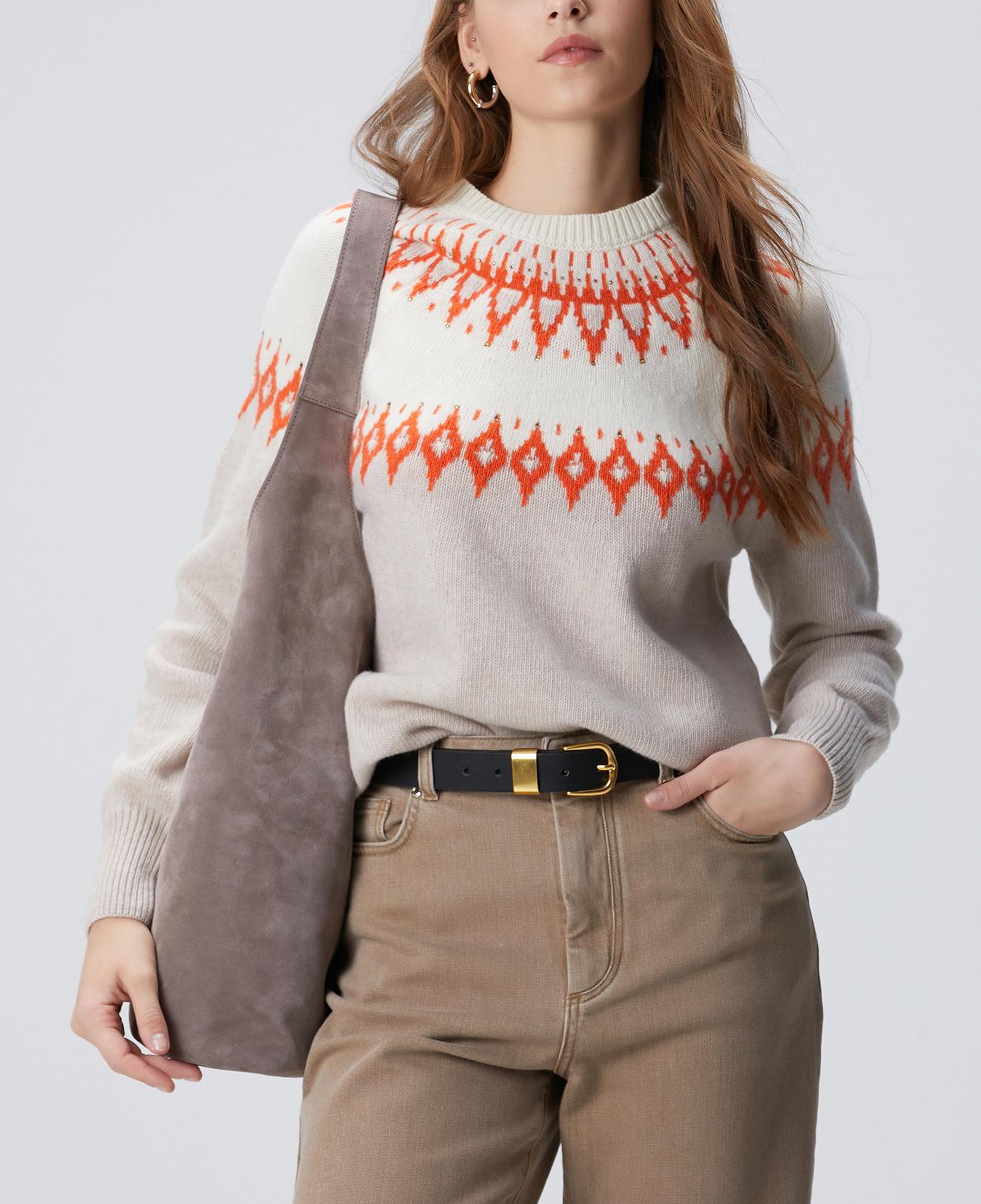 Network Kadın Kırık Beyaz Kazak