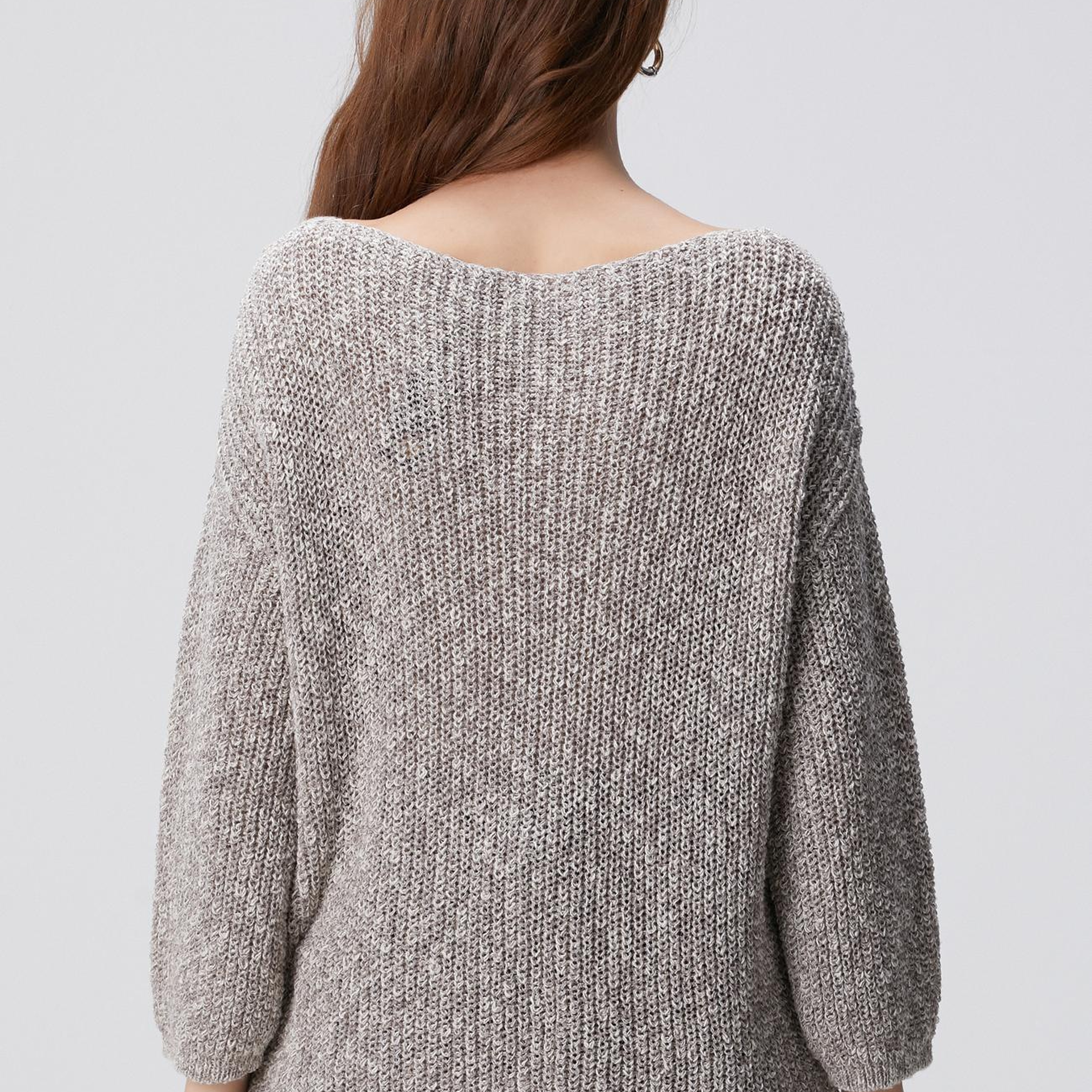 Network Kadın Vizon Melanj Triko Kazak