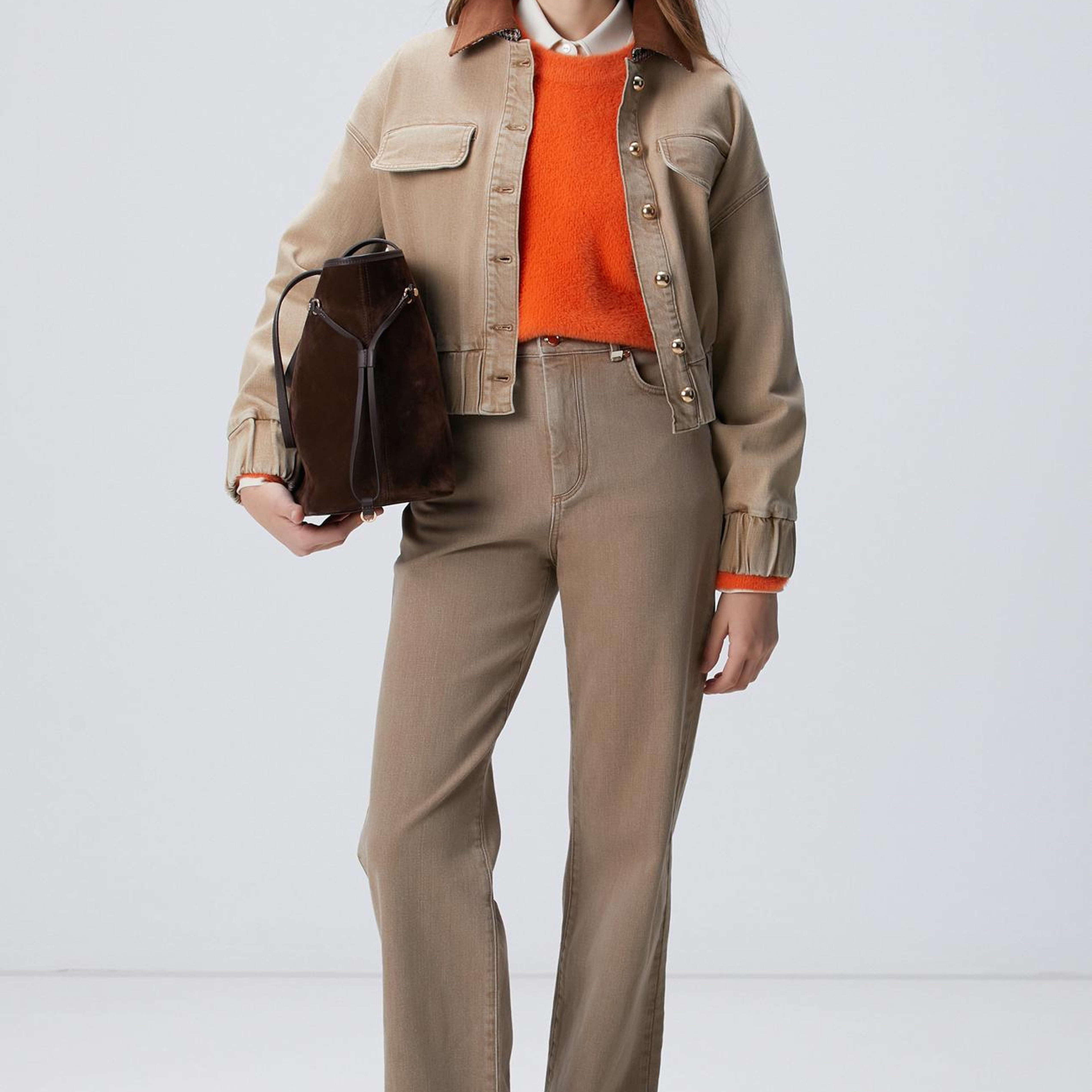 Network Kadın Turuncu Triko Kazak