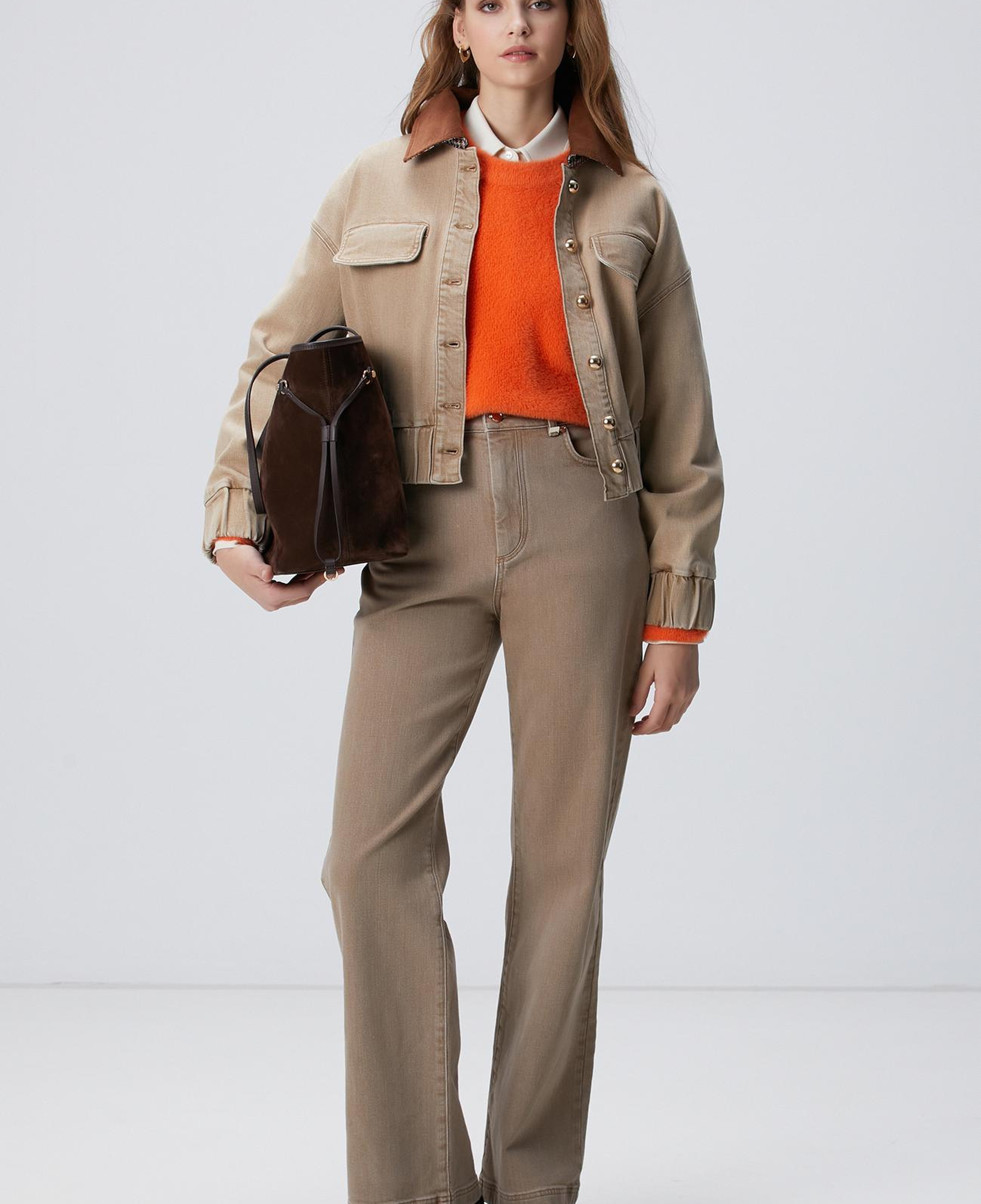 Network Kadın Turuncu Triko Kazak